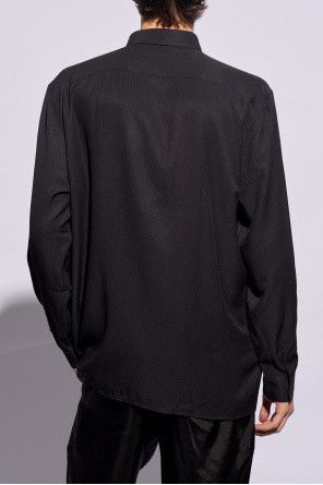 Saint Laurent Paris oc11z0126 774775 Shirt in Piqué in Black Size US M / EU 48-50 / 2 - 4 Thumbnail