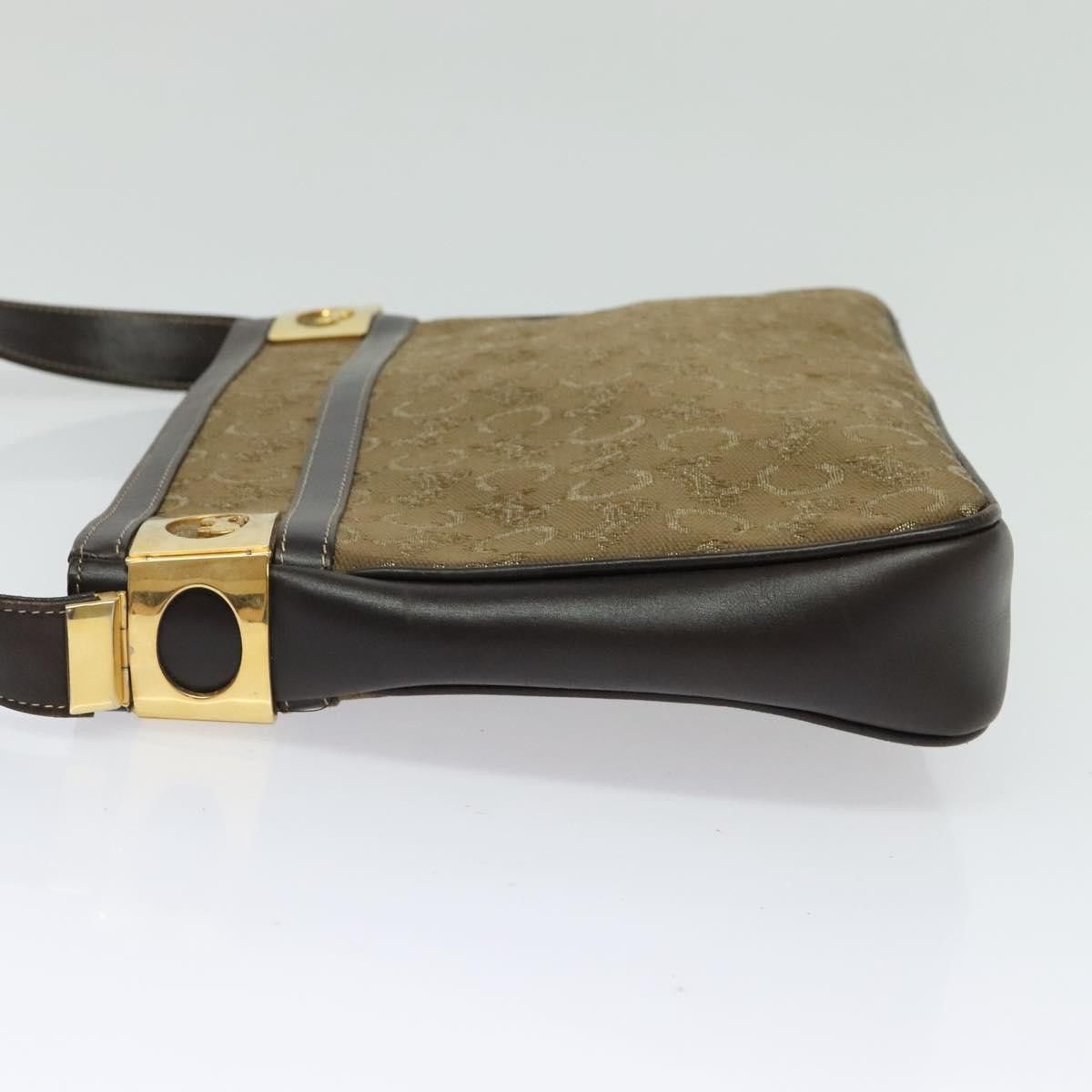 Celine CELINE C Sulky Shoulder Bag Canvas Beige Gold Size ONE SIZE - 4 Thumbnail