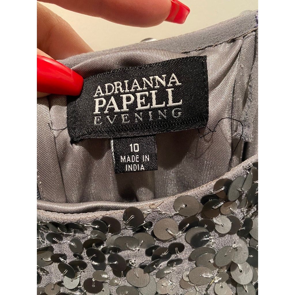Adrianna Papell Adriana Papell Spaghetti Strap Sequin Occasion Mini-dress 10 Size L / US 10 / IT 46 - 5 Thumbnail