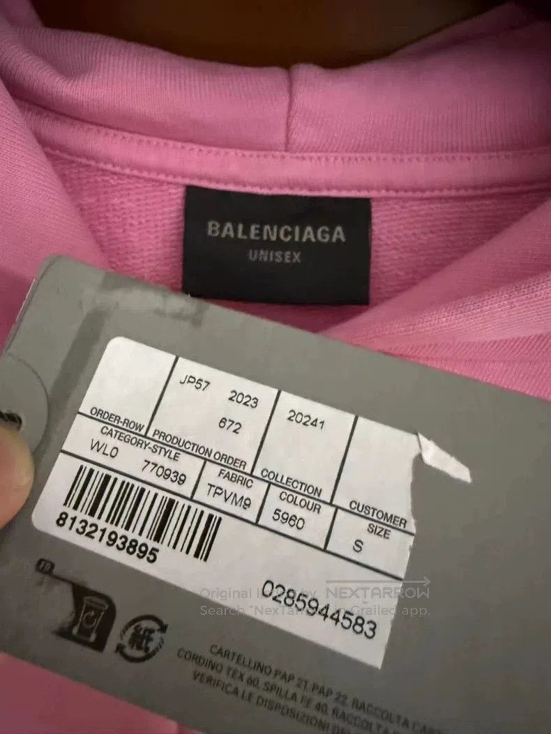 Balenciaga Balenciaga Flame Logo Pink Longsleeve Jacket S. Size US S / EU 44-46 / 1 - 3 Thumbnail