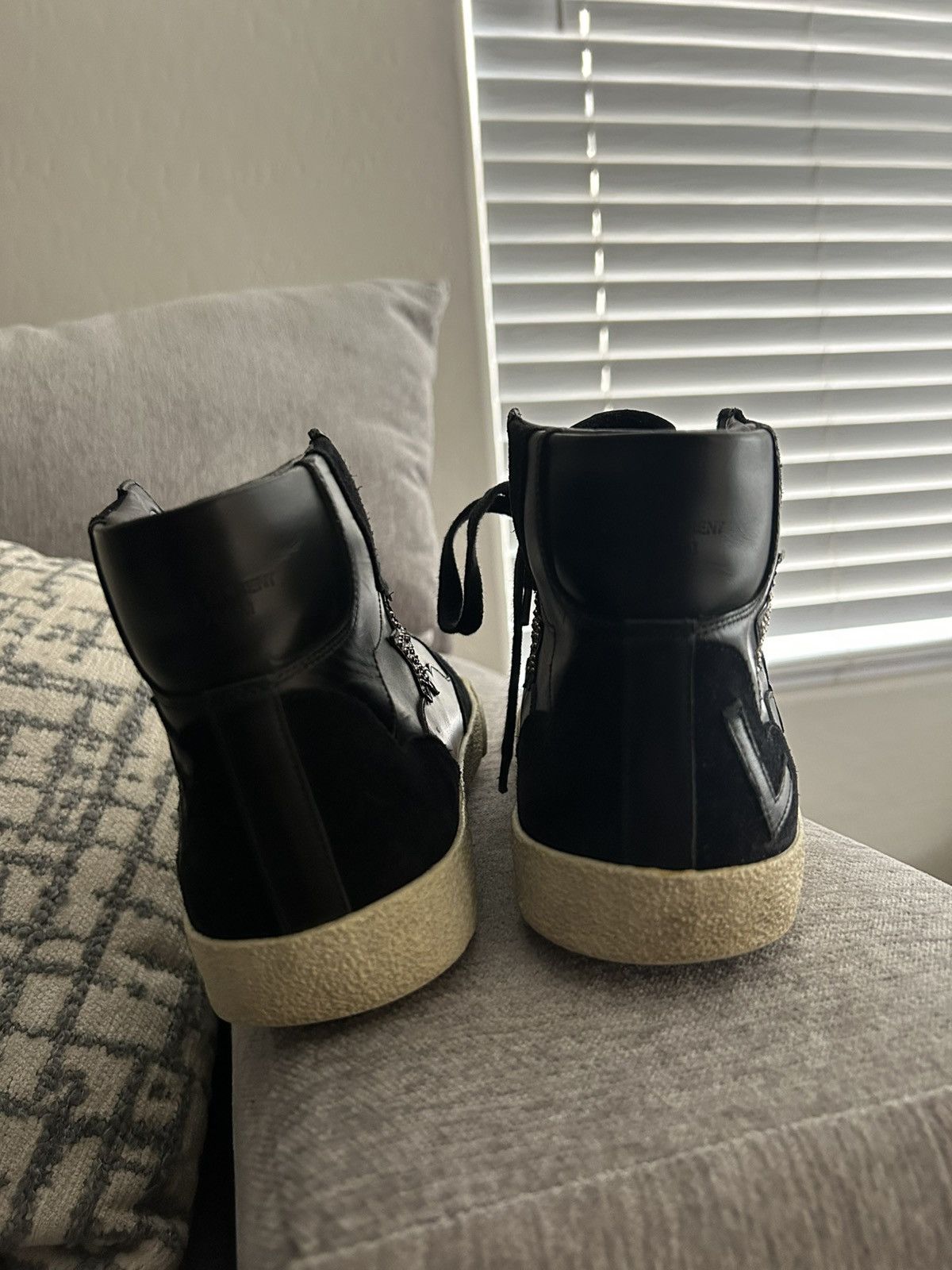 Hedi Slimane saint laurent studded sneakers Size US 8.5 / EU 41-42 - 11 Thumbnail