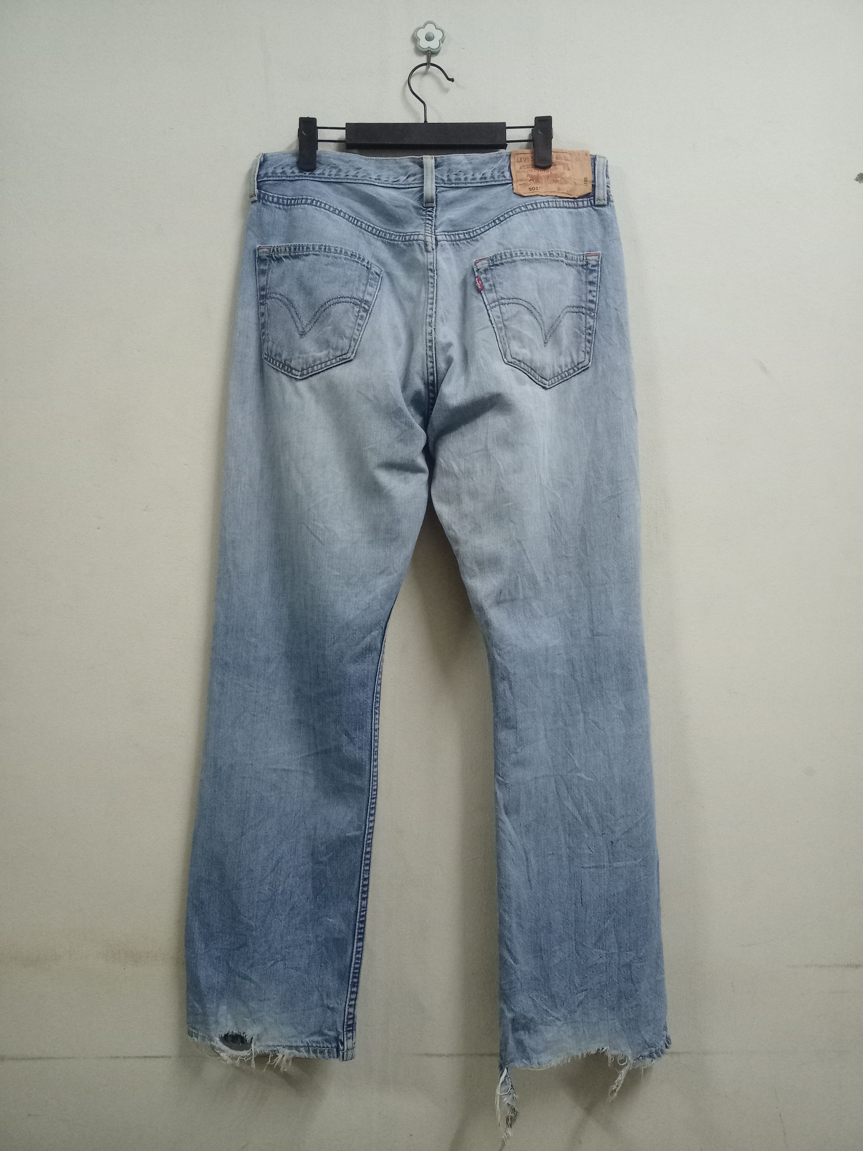 Levi's × Levi's Vintage Clothing Vintage Levis 501 Fade Wash Distressed Baggy Jeans 32x30 Size US 32 / EU 48 - 2 Thumbnail