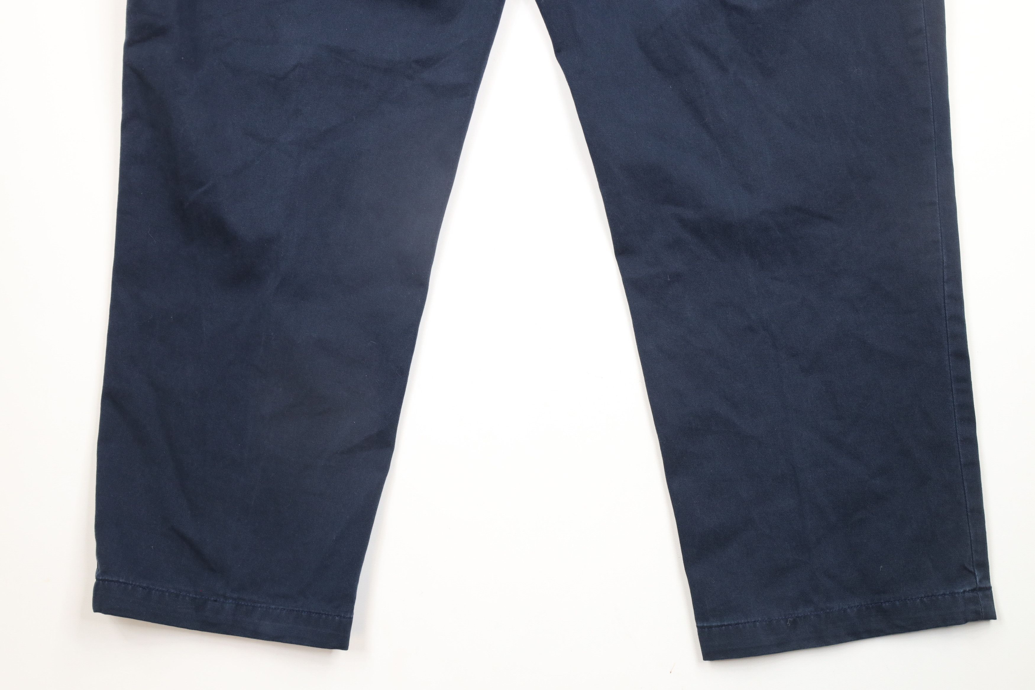 Ralph Lauren × Vintage Vintage 90s Ralph Lauren Wide Leg Chino Pants Navy Blue Size US 38 / EU 54 - 13 Thumbnail