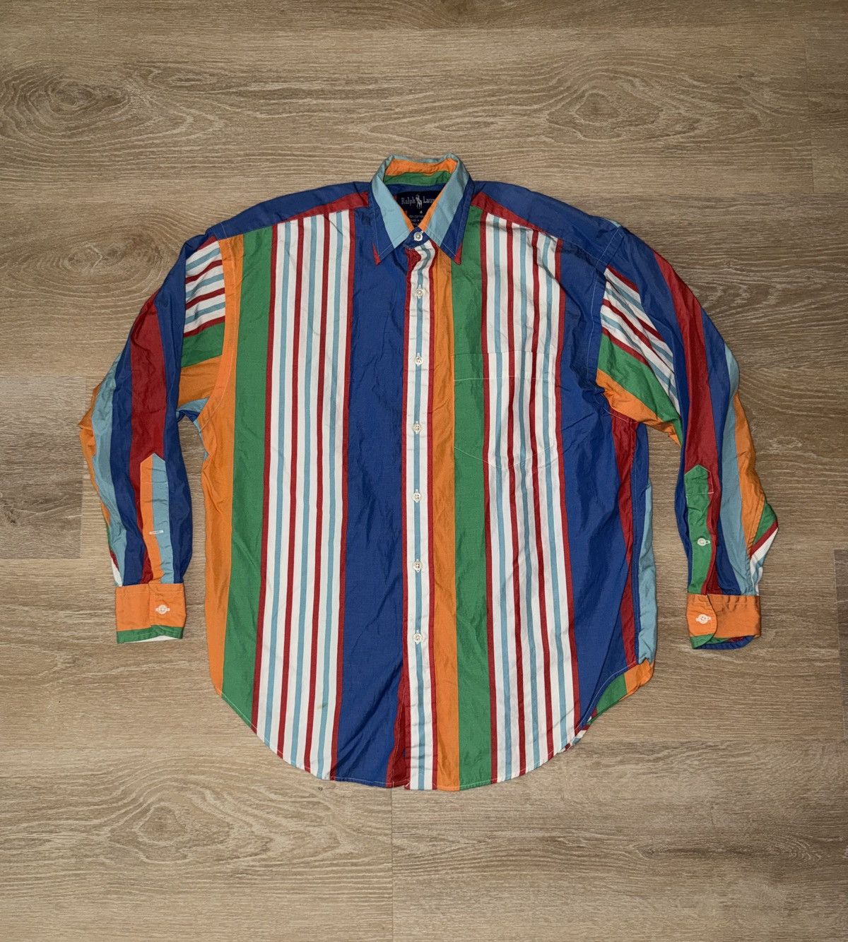 Polo Ralph Lauren Vintage Polo Ralph Lauren Striped Button Up Shirt Size 4 Size US M / EU 48-50 / 2 - 1 Thumbnail