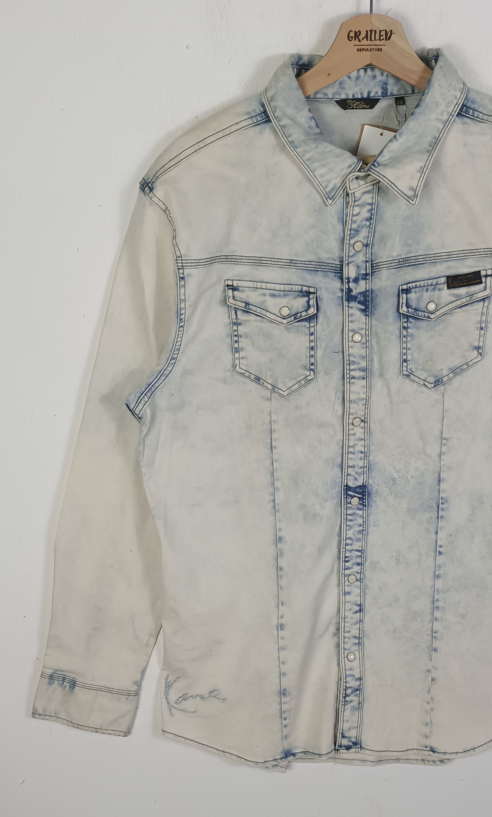 Karl Kani Karl Kani Western Rock Button Denim With Tag Size US M / EU 48-50 / 2 - 3 Thumbnail
