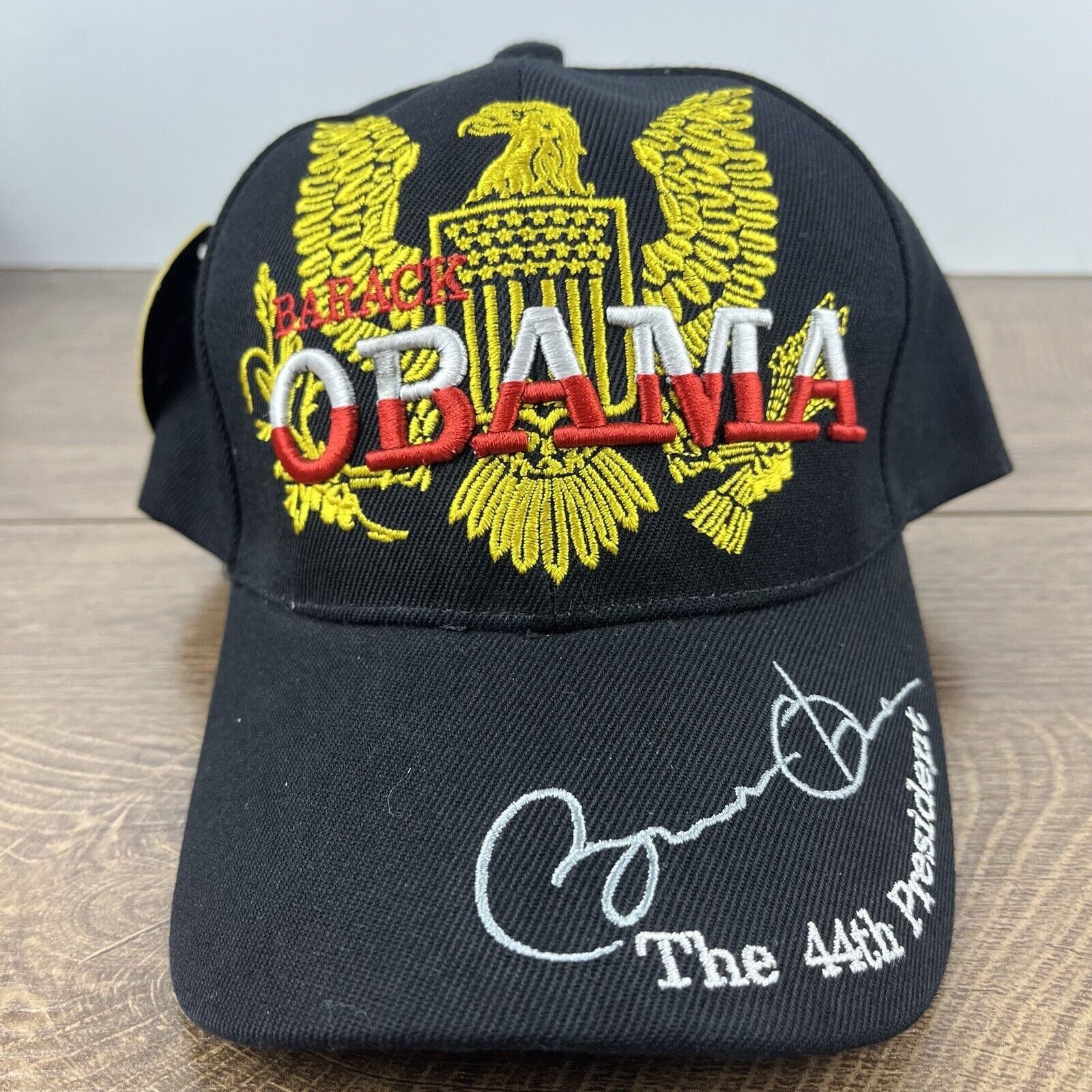 Other Barack Obama Hat 44th President Black Cap Hat Adjustable Hat Size ONE SIZE - 3 Thumbnail