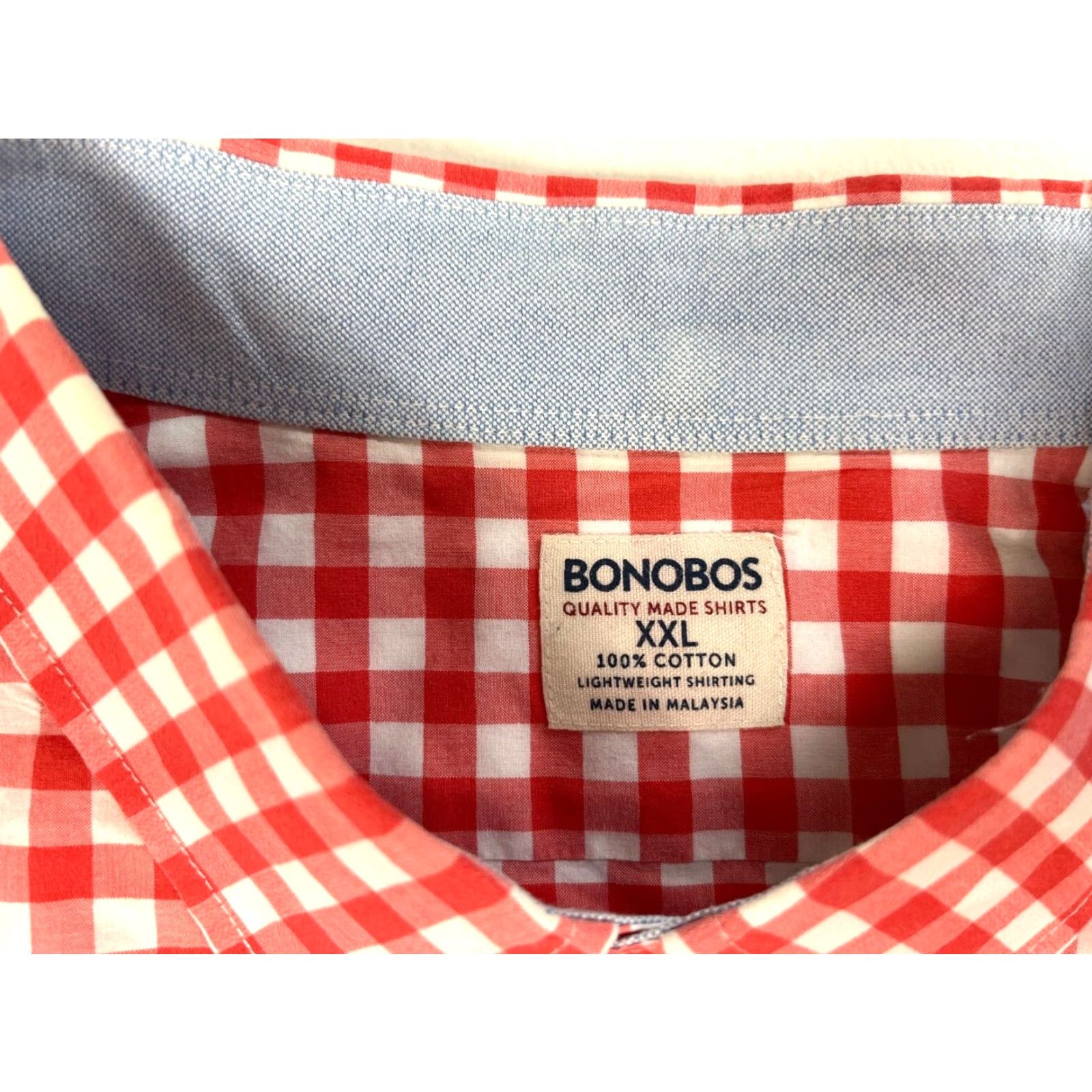 Bonobos Bonobos Mens Button-Down Shirt Check 2XL Pink White Casual Classic Preppy Pockets Cotton Size US XXL / EU 58 / 5 - 4 Thumbnail
