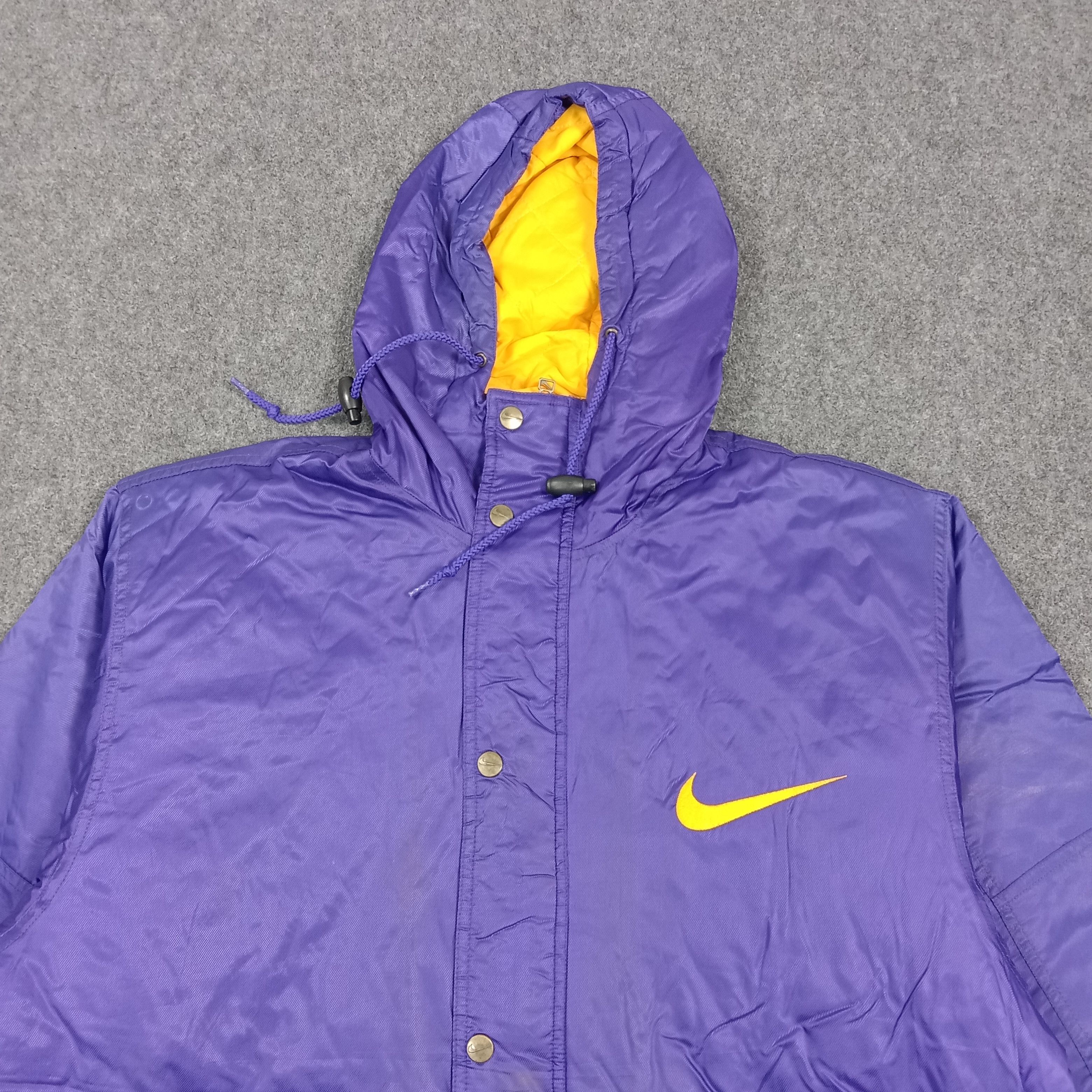 Nike Vintage 90's Nike Big Swoosh Parka Jacket C289N4 Size US XL / EU 56 / 4 - 4 Thumbnail