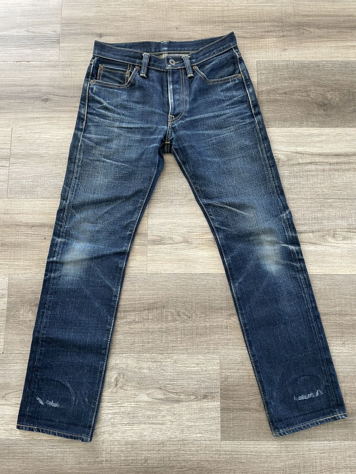 Iron Heart IRON HEART IH-777N 17OZ SELVEDGE JEANS SLIM TAPERED 29x29.5 Size US 29 - 1 Thumbnail