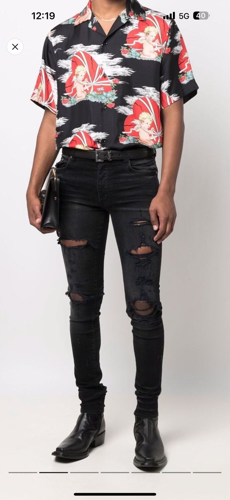 Amiri Amiri Distressed Jeans Black Size US 30 / EU 46 - 6 Thumbnail