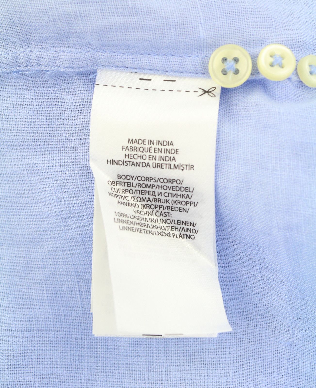 Ralph Lauren S Blue Linen Custom Fit Button-Down Neck Logo 87001 Size US S / EU 44-46 / 1 - 9 Thumbnail