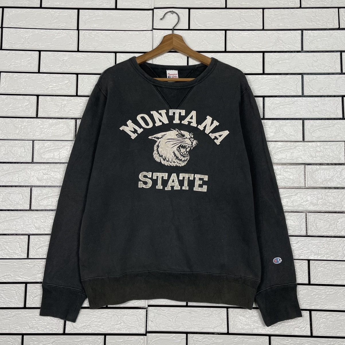 Champion Champion Running Man Montana State Sweatshirt Size US L / EU 52-54 / 3 - 1 Thumbnail