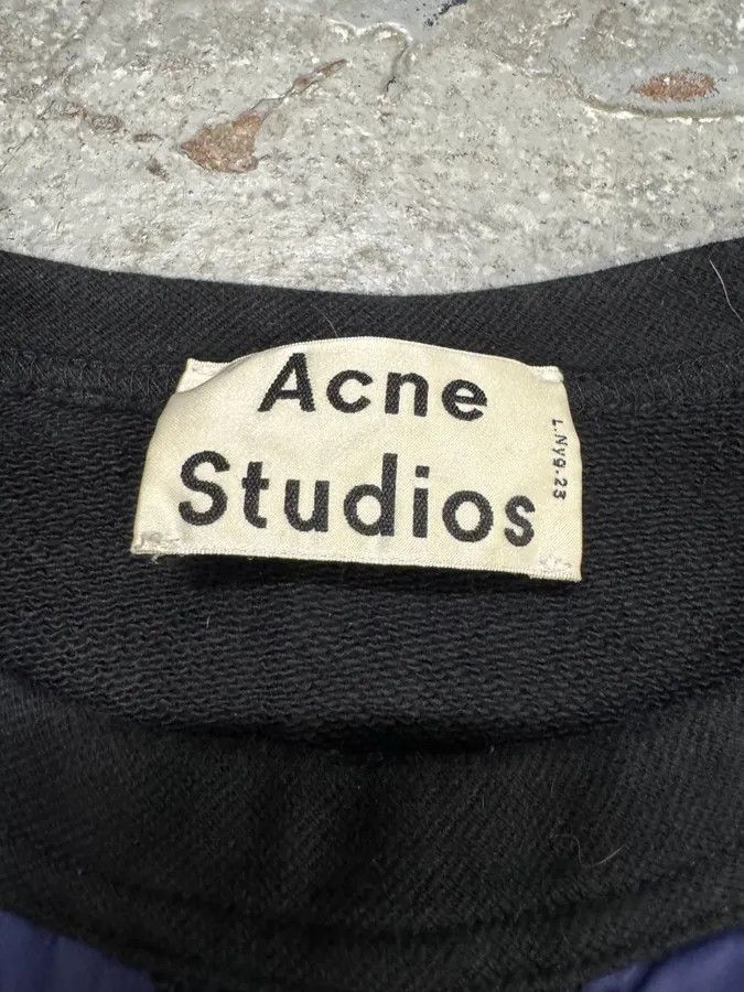 Acne Studios SS2014 Acne Studios Blue Nylon Black Cotton Sweater Size US S / EU 44-46 / 1 - 5 Thumbnail