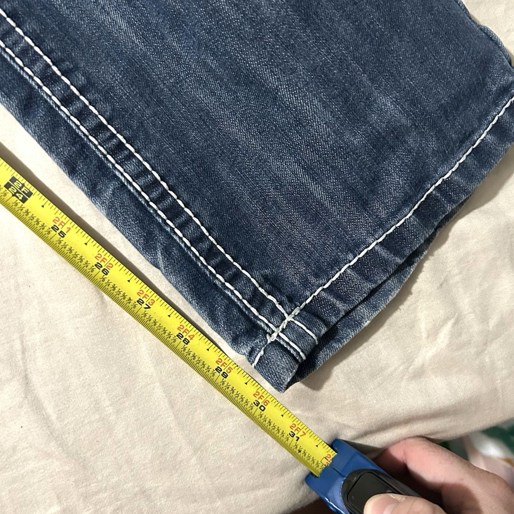 Southpole VINTAGE Southpole Jeans Men 36x30 Blue Grunge Y2K Baggy Skater Straight Tab Yellow Sky? Size US 36 / EU 52 - 7 Thumbnail