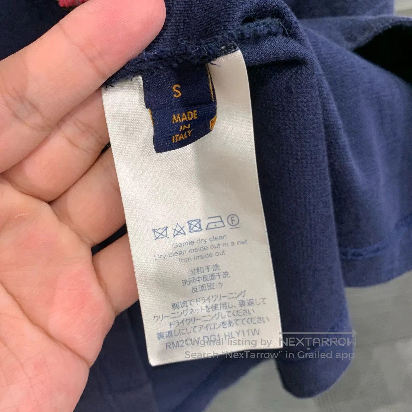 Louis Vuitton Blue Short-Sleeve Shirt with Embroidered Sea Creatures. Size US S / EU 44-46 / 1 - 4 Thumbnail