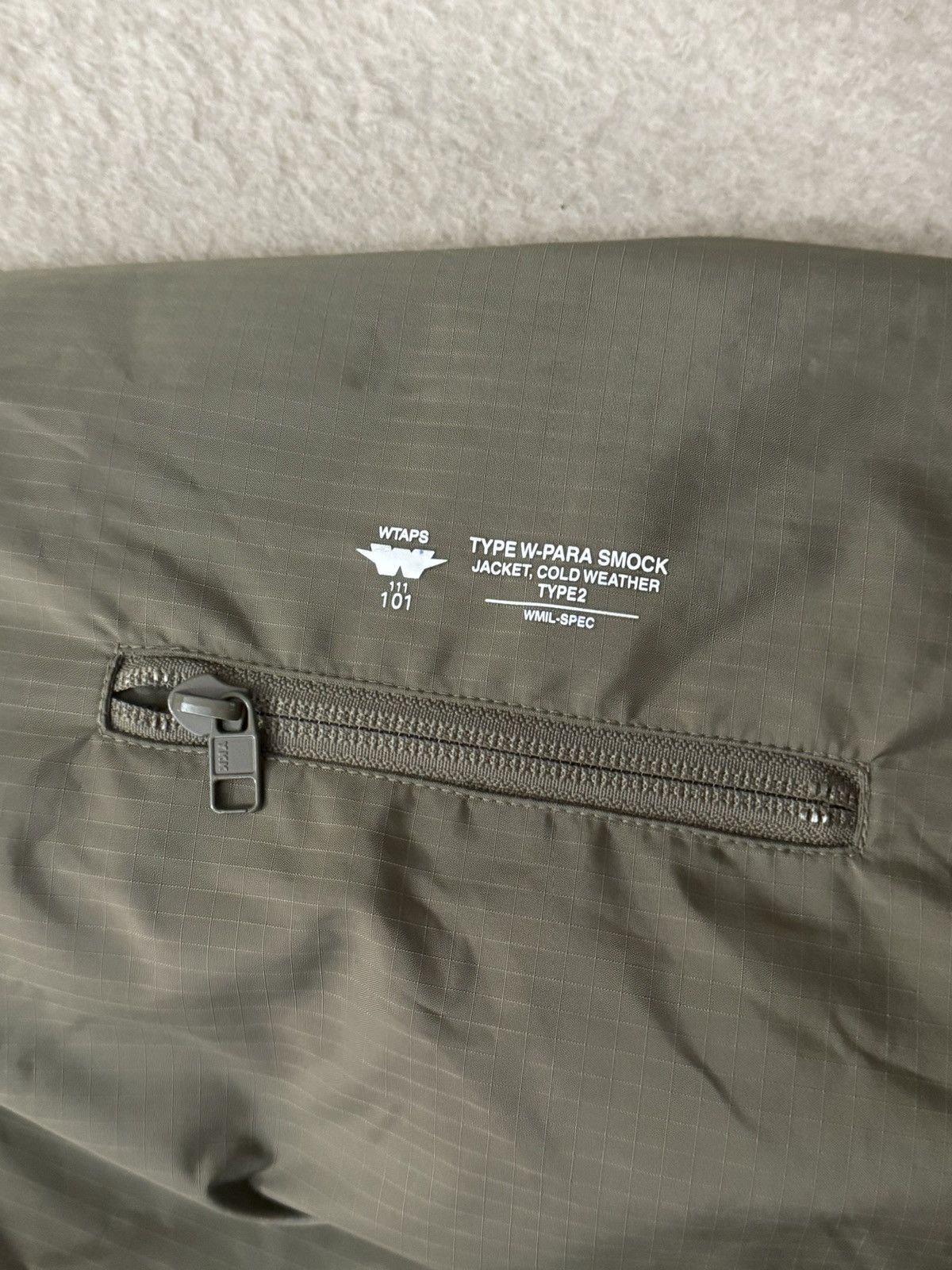 Japanese Brand × Wtaps W)Taps Tetsu Para Smock Military Olive Smock Parka Large Size US L / EU 52-54 / 3 - 8 Thumbnail