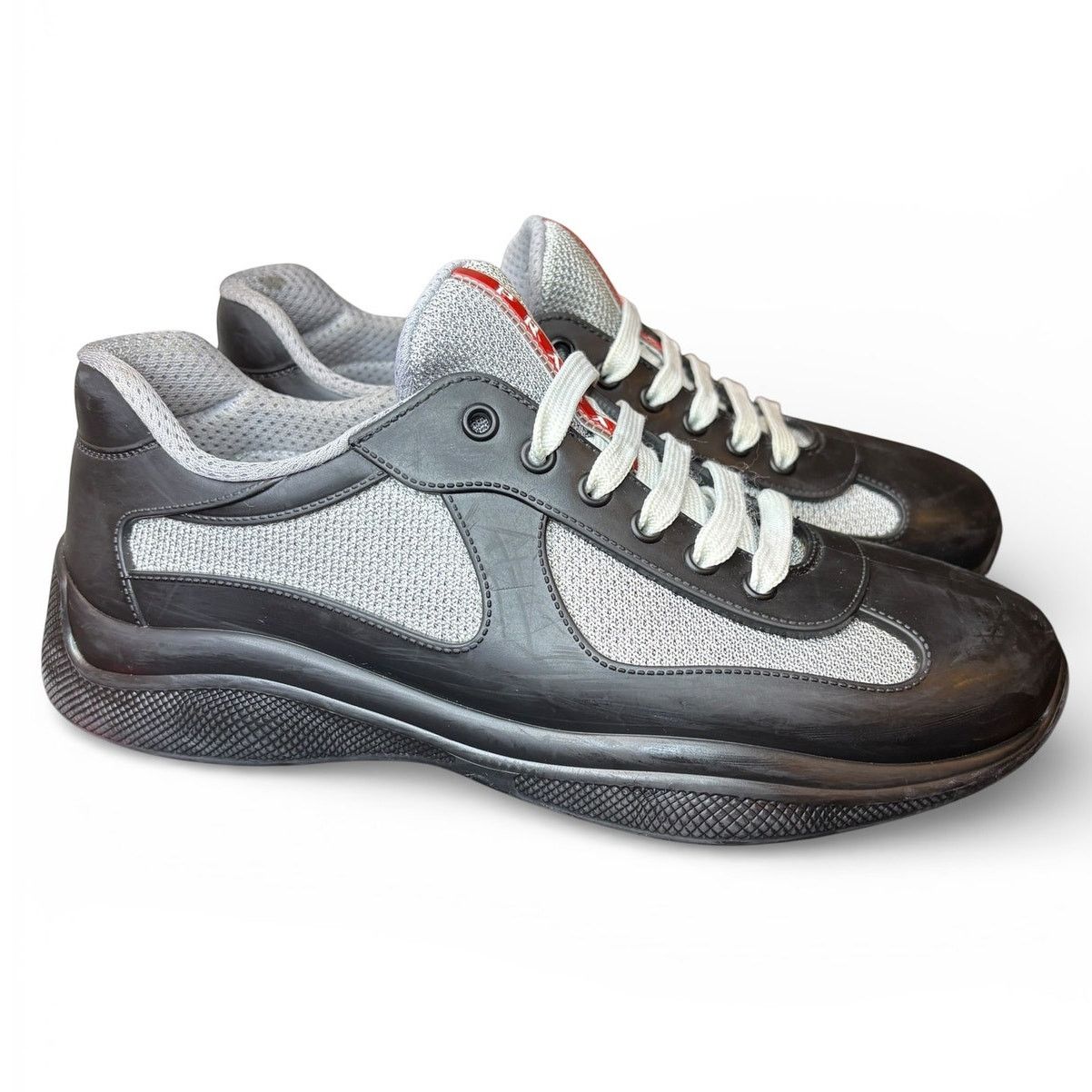 Prada Prada America's Cup Soft Rubber Black Sneakers | Size 41(8) Size US 8 / EU 41 - 2 Thumbnail