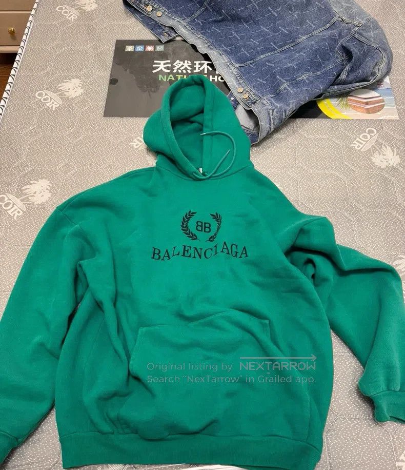 Balenciaga Balenciaga Lake Green Sweatshirt Size US M / EU 48-50 / 2 - 4 Thumbnail