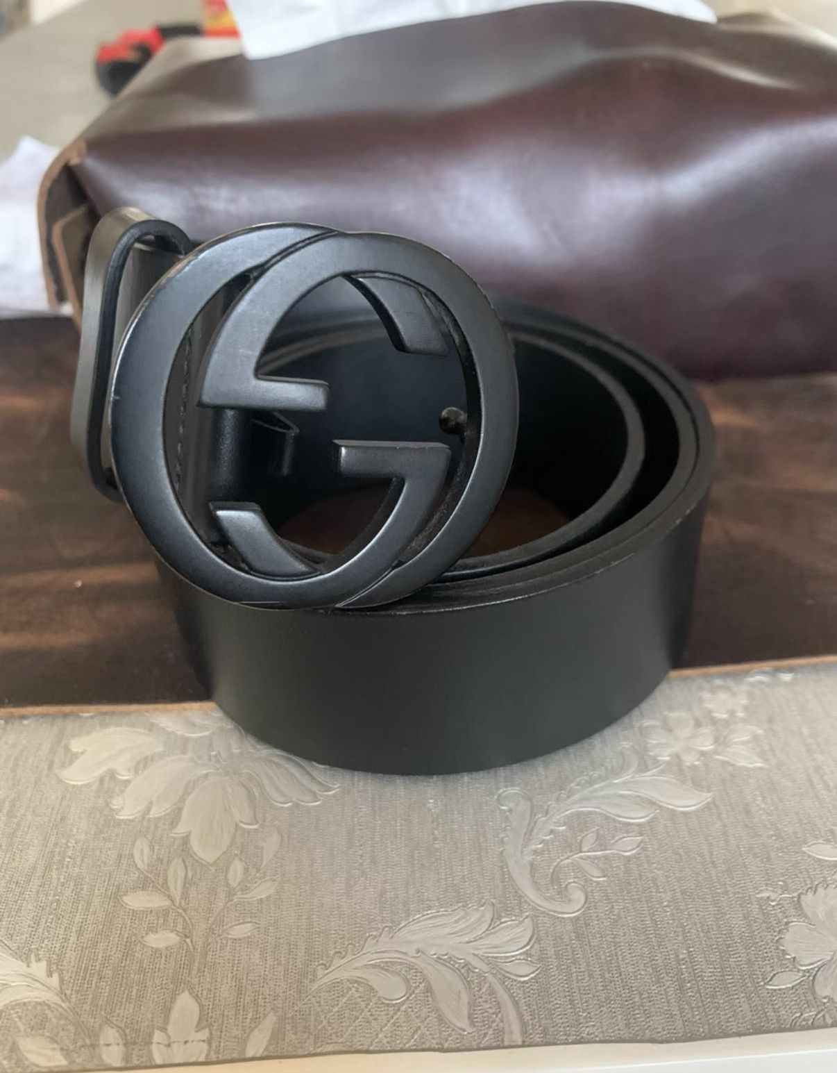 Gucci Gucci Genuine Leather Belt K16 Size ONE SIZE - 1 Thumbnail