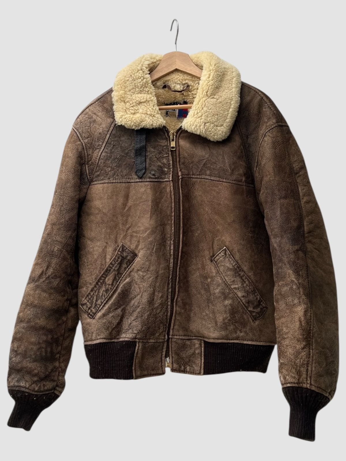 Schott Vintage Schott B-6 Sheepskin Flight Jacket Size US L / EU 52-54 / 3 - 2 Thumbnail