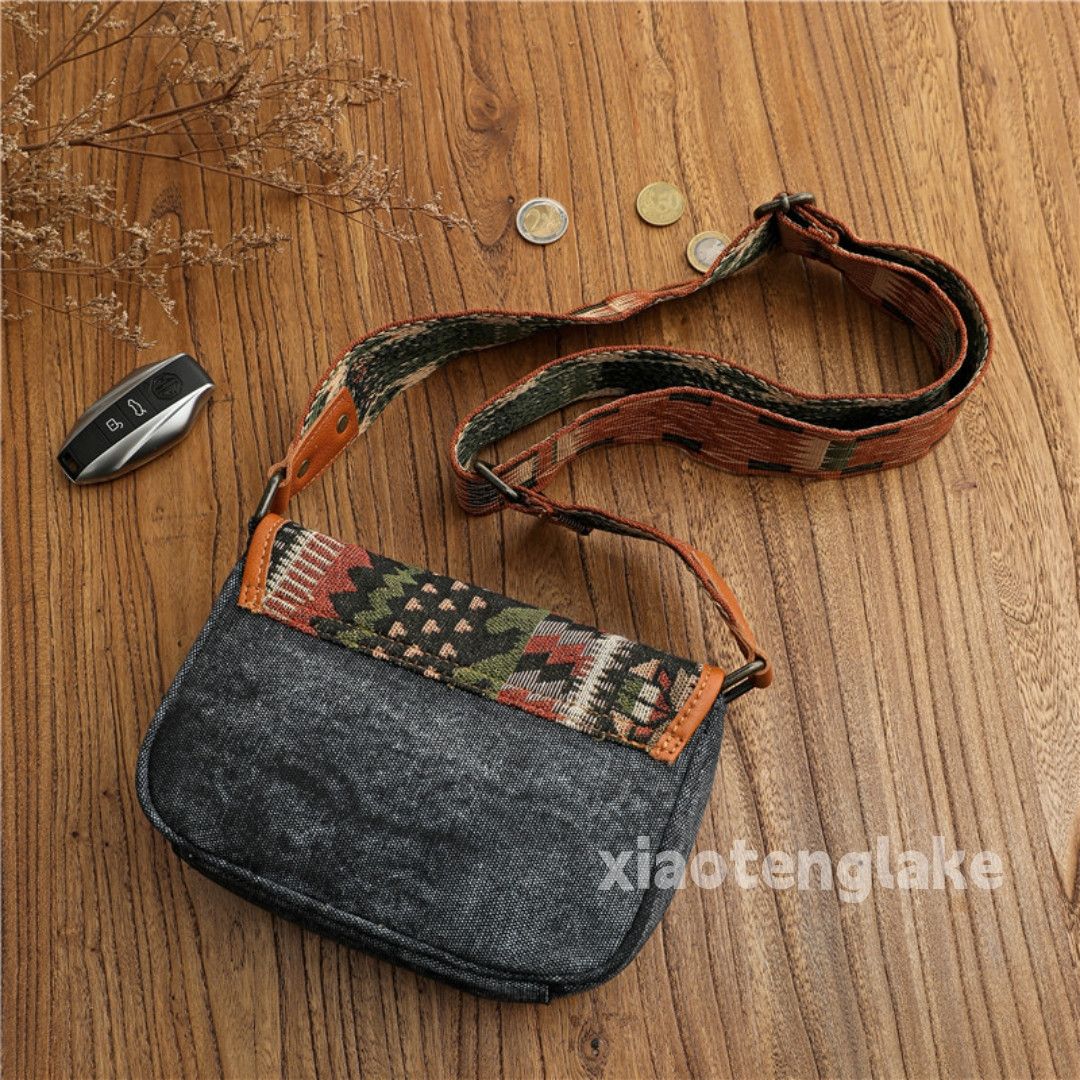 Designer × Japanese Brand × Vintage outdoor sports utility canvas pattern crossbody bag Size ONE SIZE - 2 Thumbnail