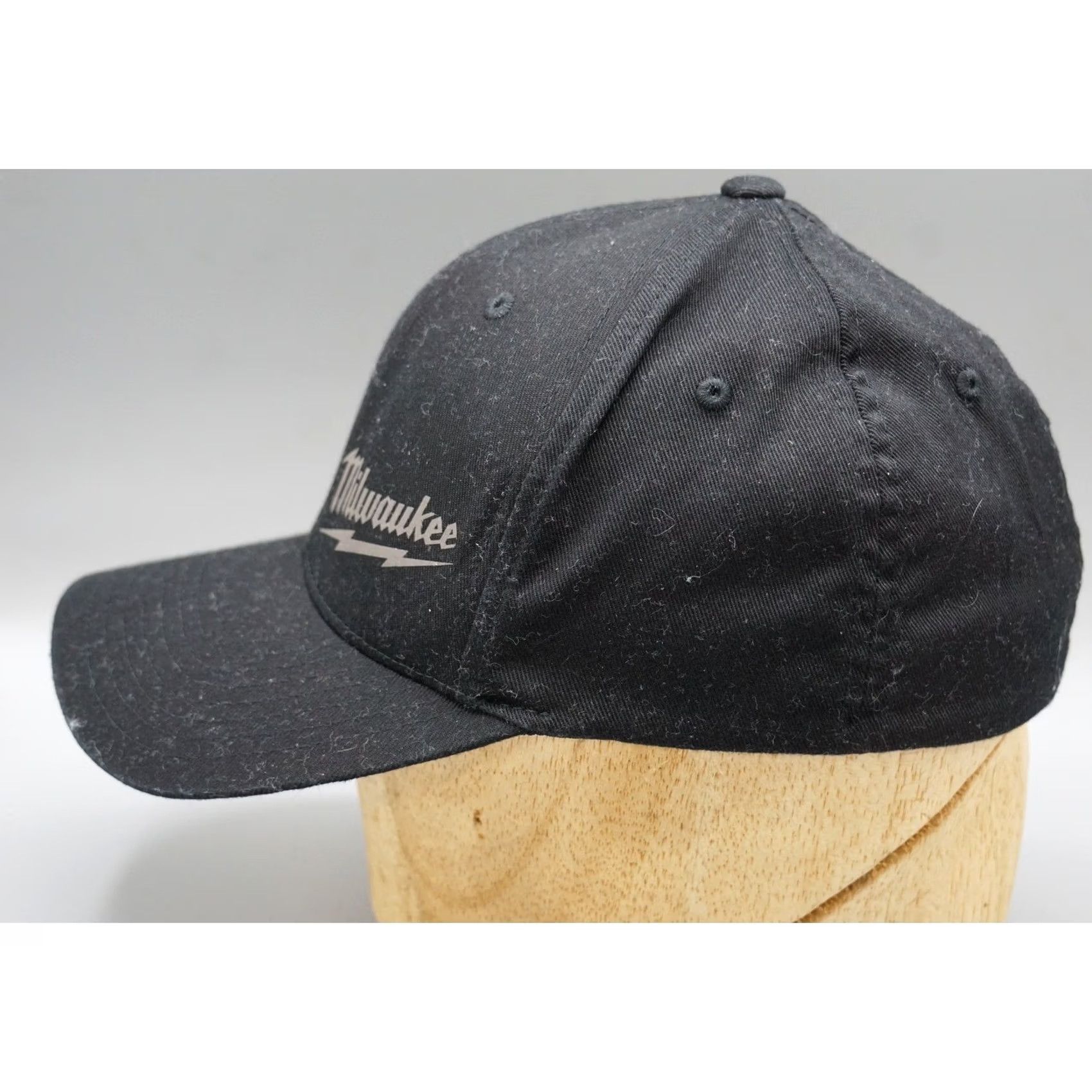 Vintage VINTAGE Milwaukee Tool Hat Black Flexfit Yupoong Fitted Baseball Cap Mens Size S-M Size ONE SIZE - 2 Thumbnail