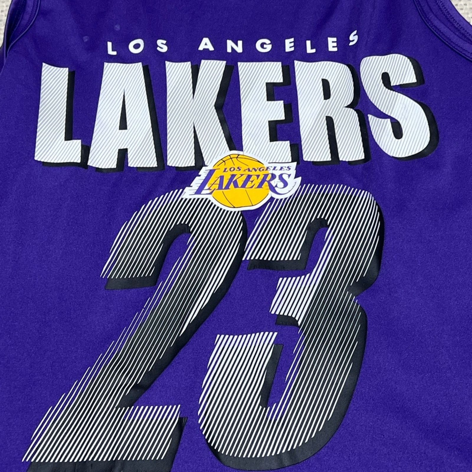 NBA NBA Practice Jersey Lebron James Los Angeles Lakers Large Size US L / EU 52-54 / 3 - 3 Thumbnail