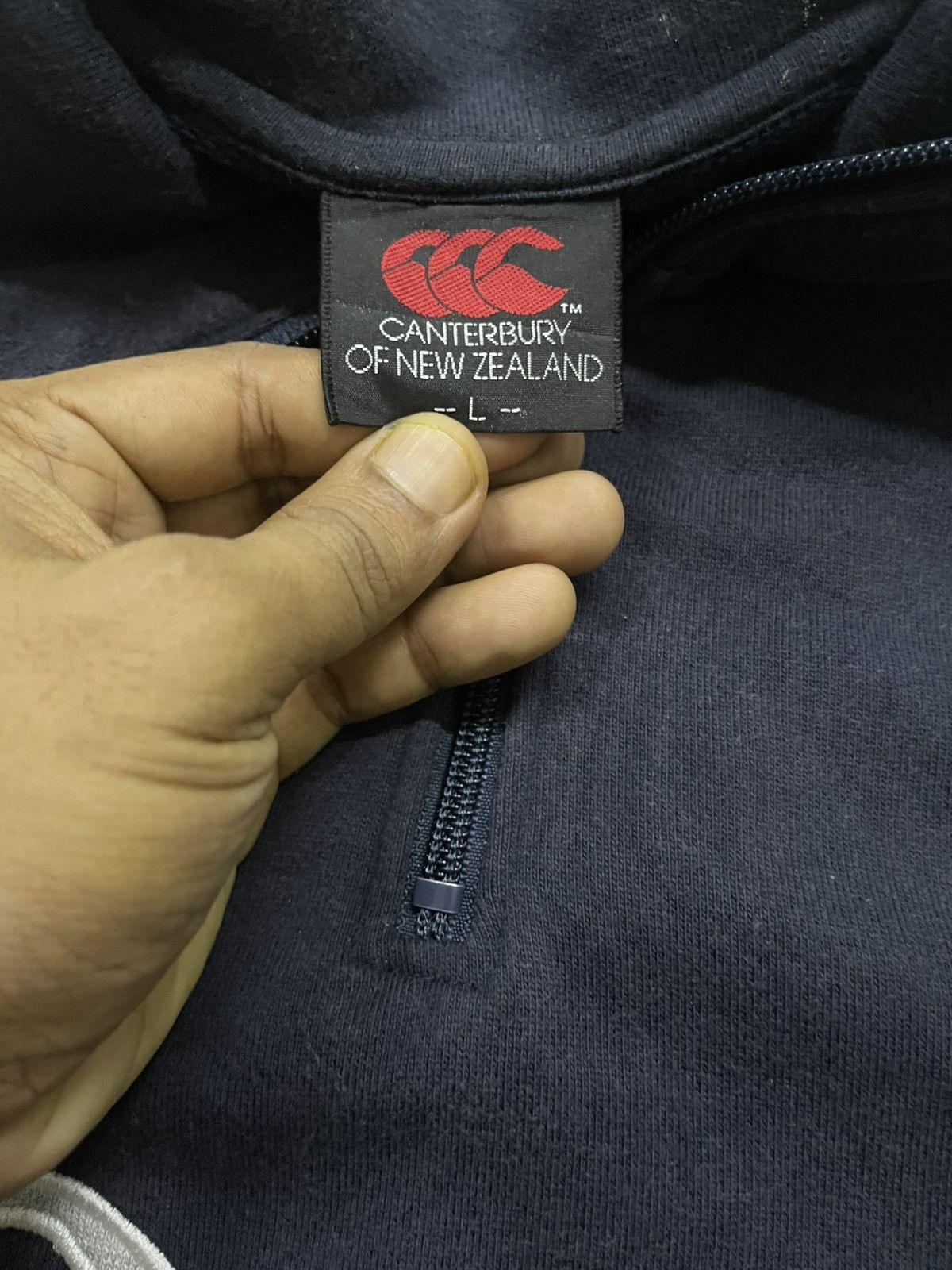 Canterbury of New Zealand CANTERBURY OF NEW ZEALAND EMBROIDERED HALF ZIPPER SWEATER Size US L / EU 52-54 / 3 - 8 Thumbnail