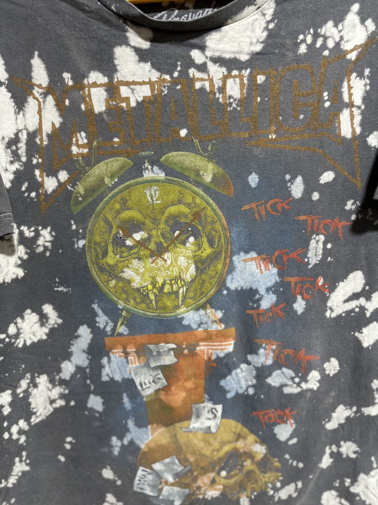 Band Tees × Vintage Vintage Metallica Death Is Pain Tye Dye Tee Size US L / EU 52-54 / 3 - 2 Thumbnail