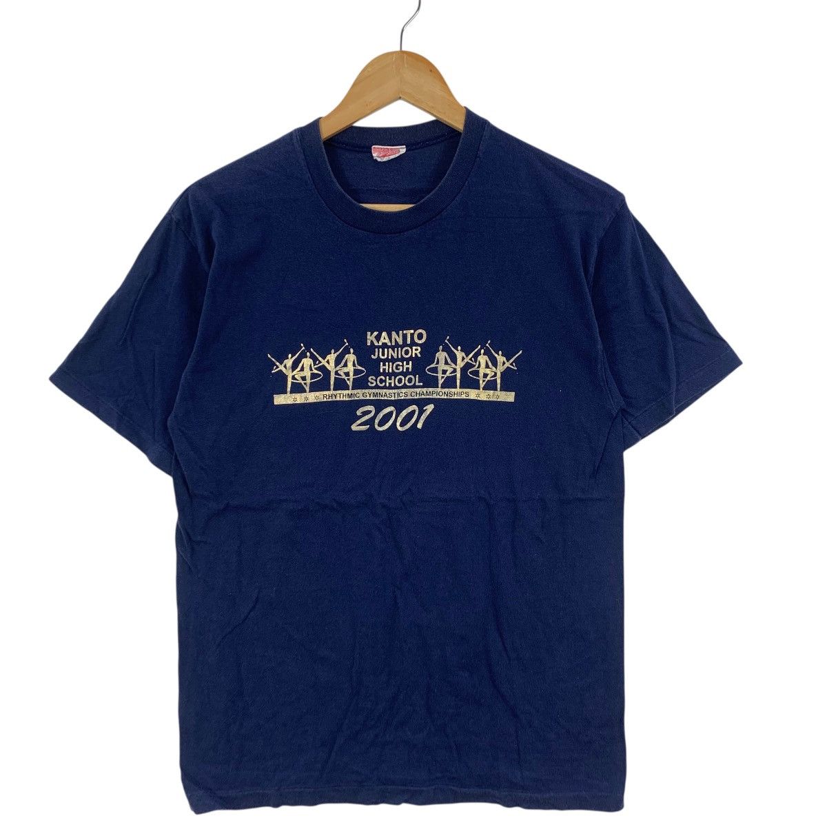 Vintage Vintage KANTO JUNIOR HIGH SCHOOL Gymnastic Tee Shirt Top Size L / US 10 / IT 46 - 5 Thumbnail