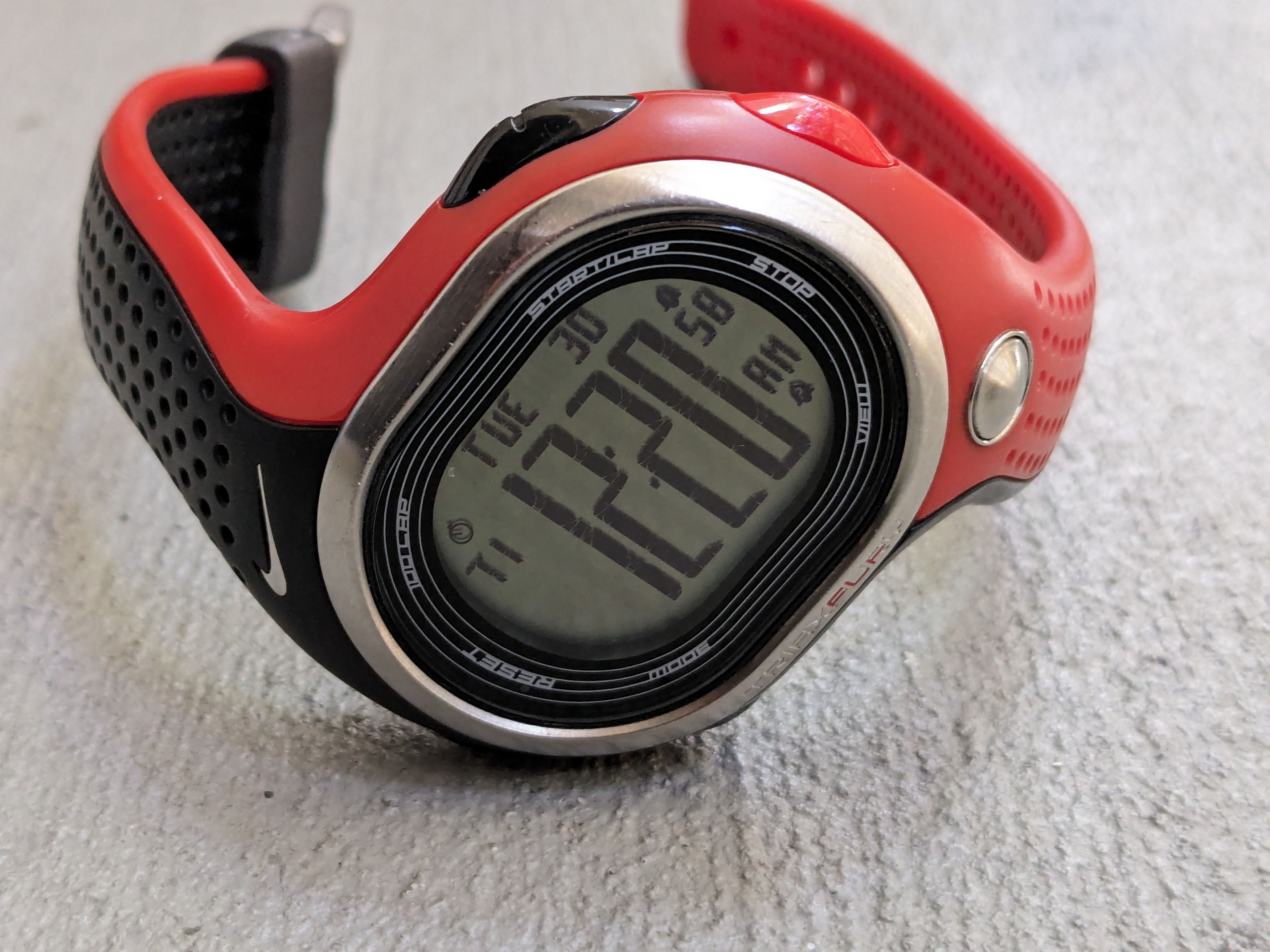 Nike Nike Triax Fury Watch Black Red Digital Rubber Sports | Grailed