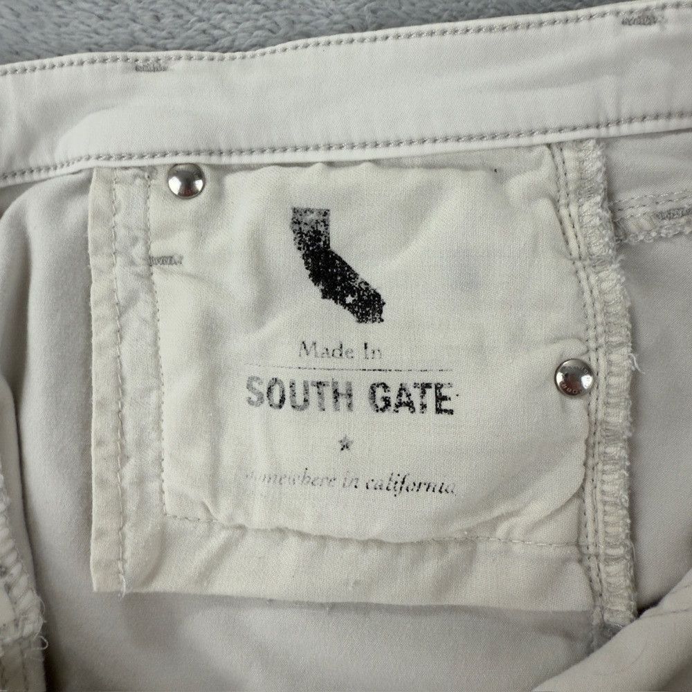 AG Adriano Goldschmied Ag Adriano Goldschmied Skinny Mid Rise Cigarette White Pant Size 27" / US 4 / IT 40 - 2 Thumbnail