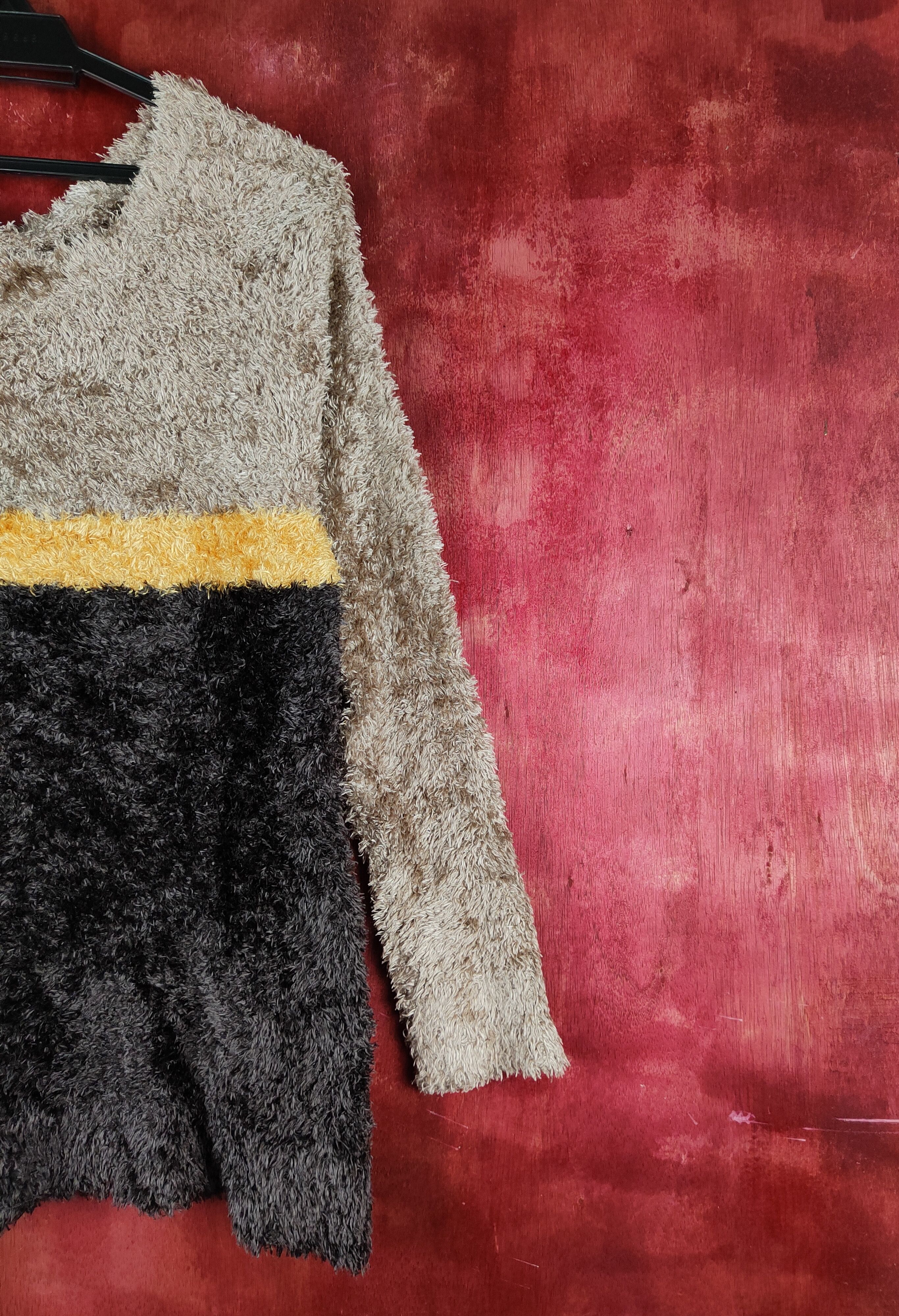 Japanese Brand × Vintage Artists Design by Persodea Brown Fur Mohair Knitwear Size M / US 6-8 / IT 42-44 - 5 Thumbnail