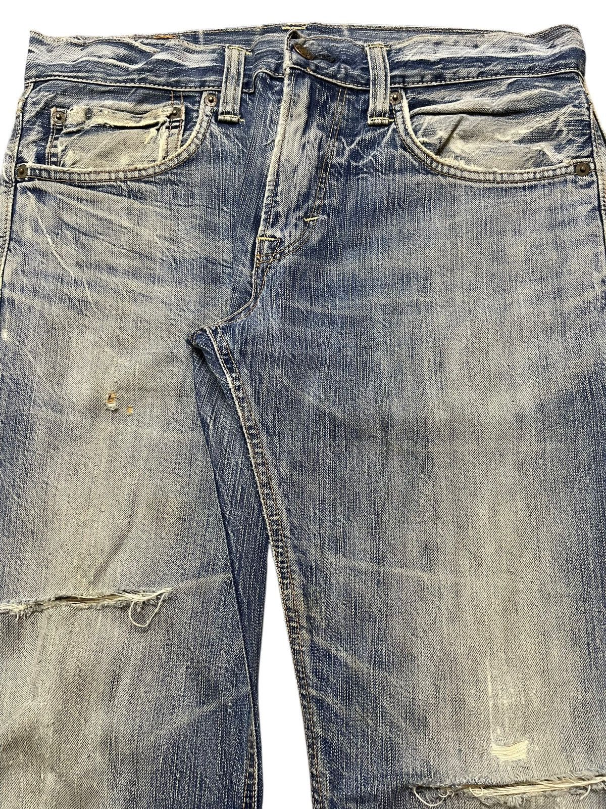 Edwin Vintage Japan Edwin 502 Faded Wash Distressed Loose Jeans Size US 32 / EU 48 - 4 Thumbnail