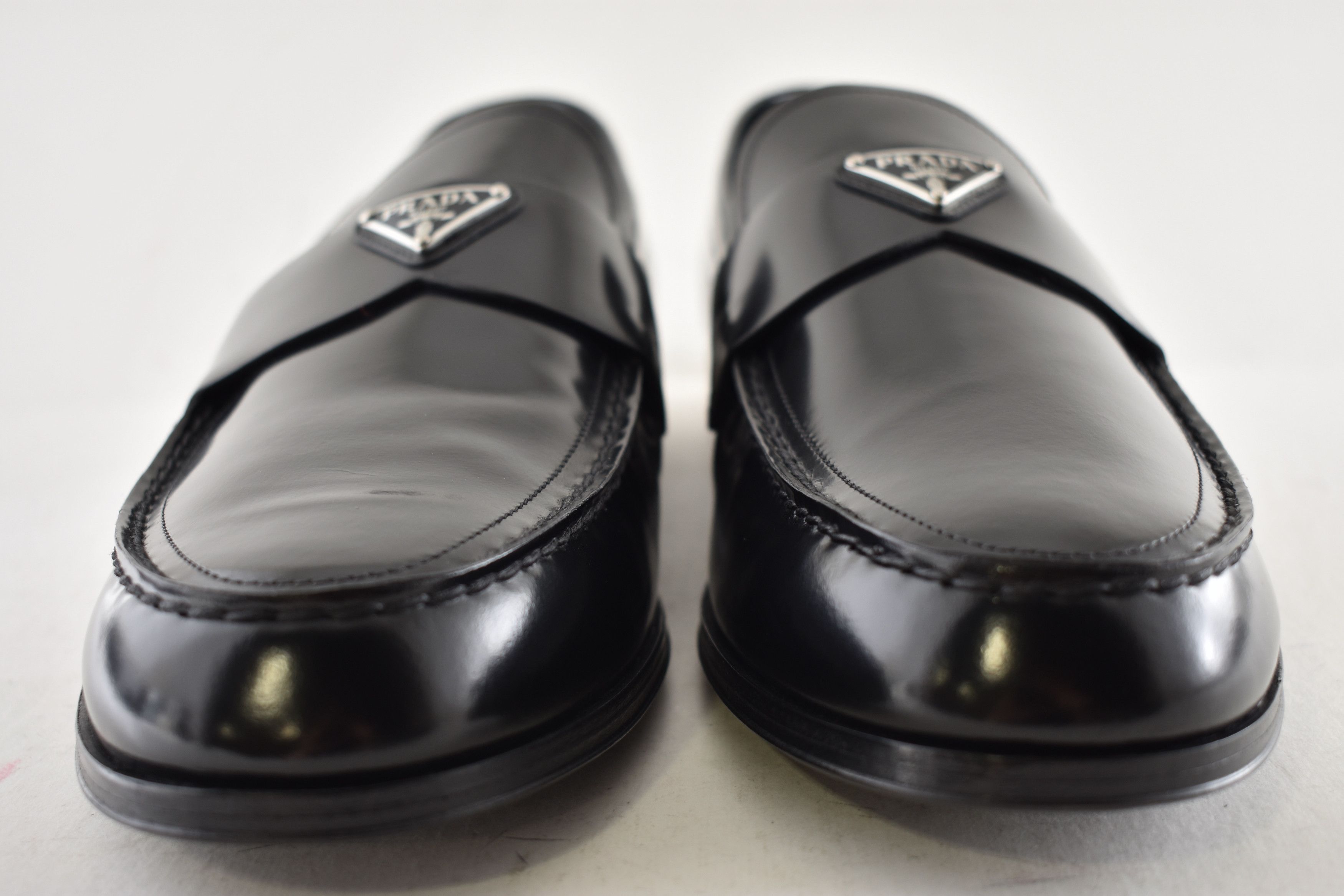 Prada Prada Leather Logo Classic Loafer Slip On Flat UK 12 US 13 Size US 13 / EU 46 - 12 Thumbnail