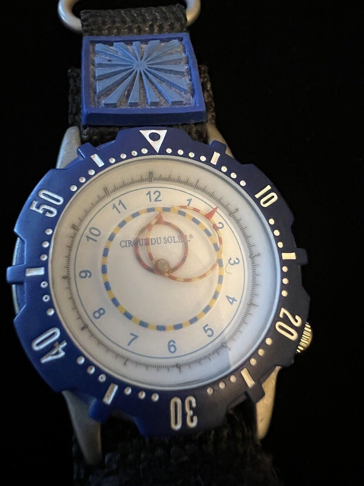 Designer Cirque Du Soleil Watch New Battery Working Rare Find Size ONE SIZE - 1 Thumbnail