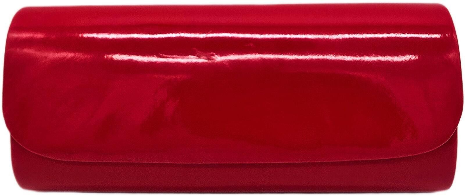 Unknown London Elegant Red Faux Leather Clutch Bag Size ONE SIZE - 1 Thumbnail