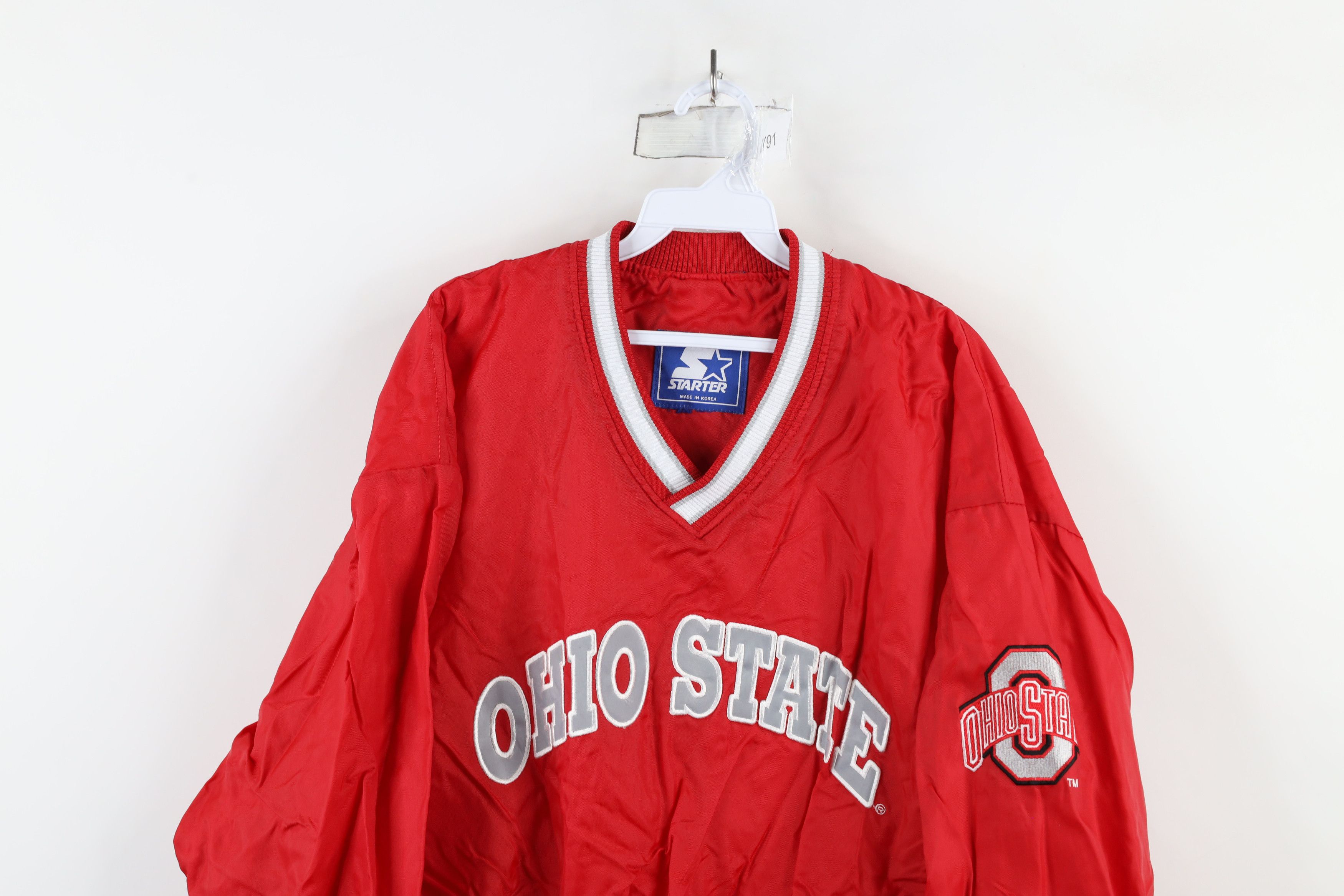 Starter × Vintage Vintage 90s Starter Ohio State University Windbreaker Jacket Size US XL / EU 56 / 4 - 2 Thumbnail