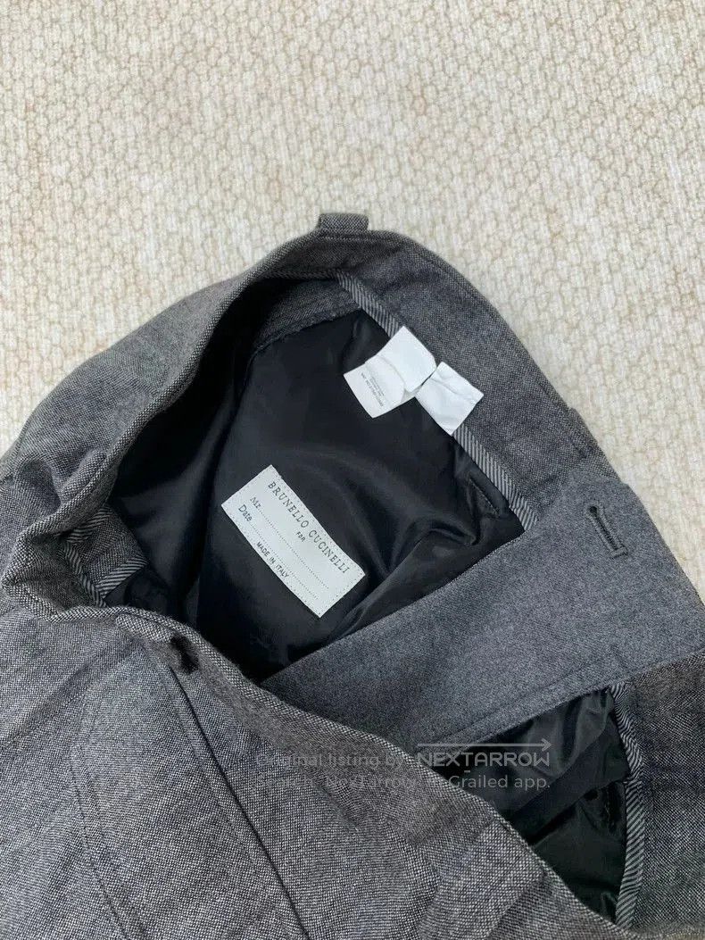 Brunello Cucinelli Brunello Cucinelli Gray Wool Men's Pants. Size US 36 / EU 52 - 7 Thumbnail