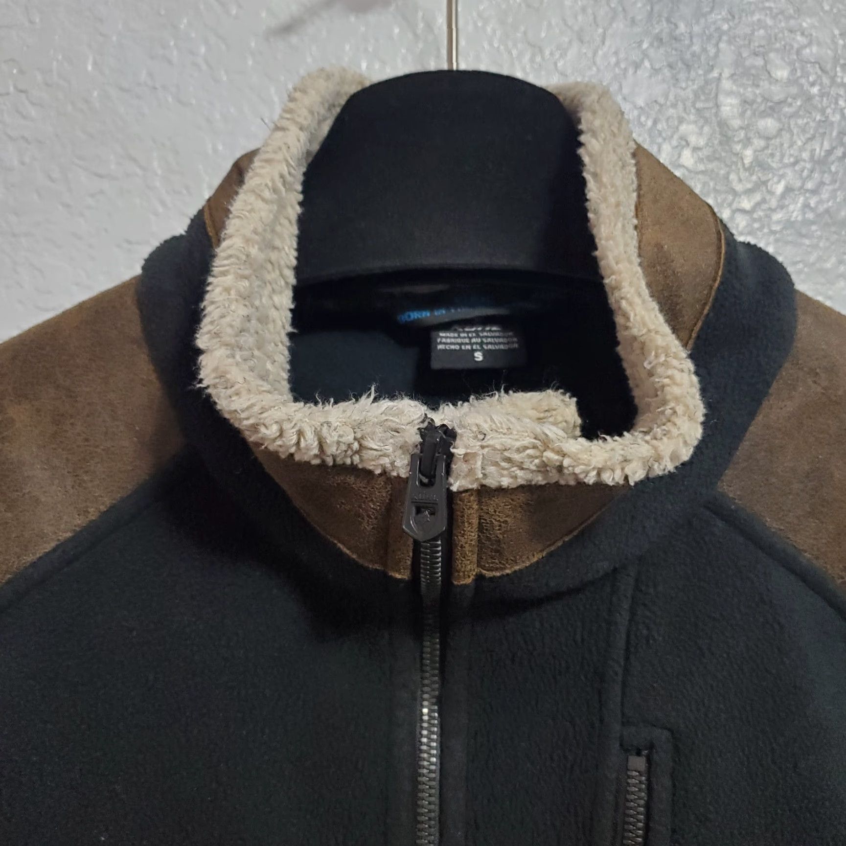 Vintage Kuhl Jacket Men S Alpenwurx Brown Black Fleece Full Zip Elbow Patches Outdoor Size US S / EU 44-46 / 1 - 4 Thumbnail