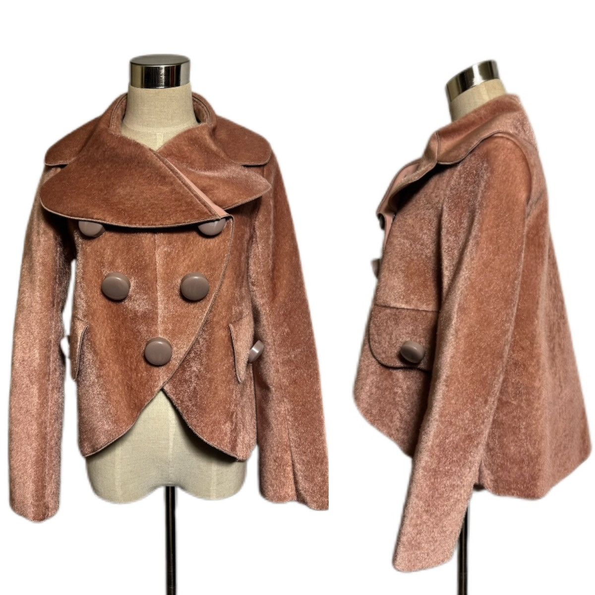 Louis Vuitton Louis Vuitton fur double jacket 34 pink brown Size XS / US 0-2 / IT 36-38 - 13 Thumbnail