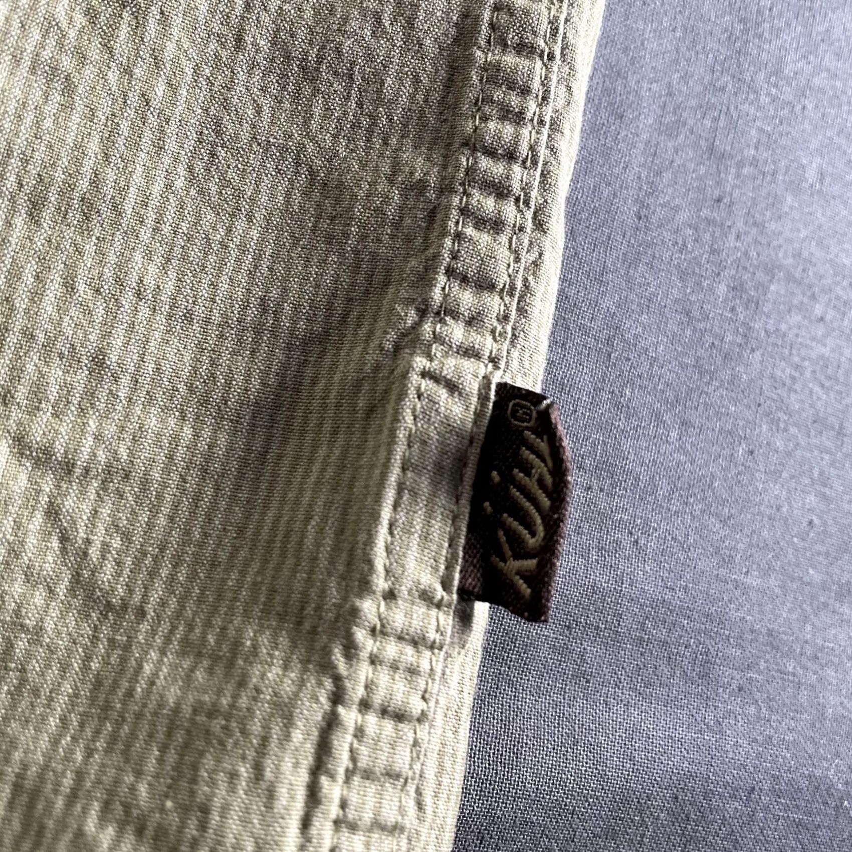 Vintage KÜHL Shirt Mens Large Short Sleeve Embroidered Button-Up Hiking Organic Cotton Green Flagship Classic Outdoor Shirt Size US L / EU 52-54 / 3 - 5 Thumbnail