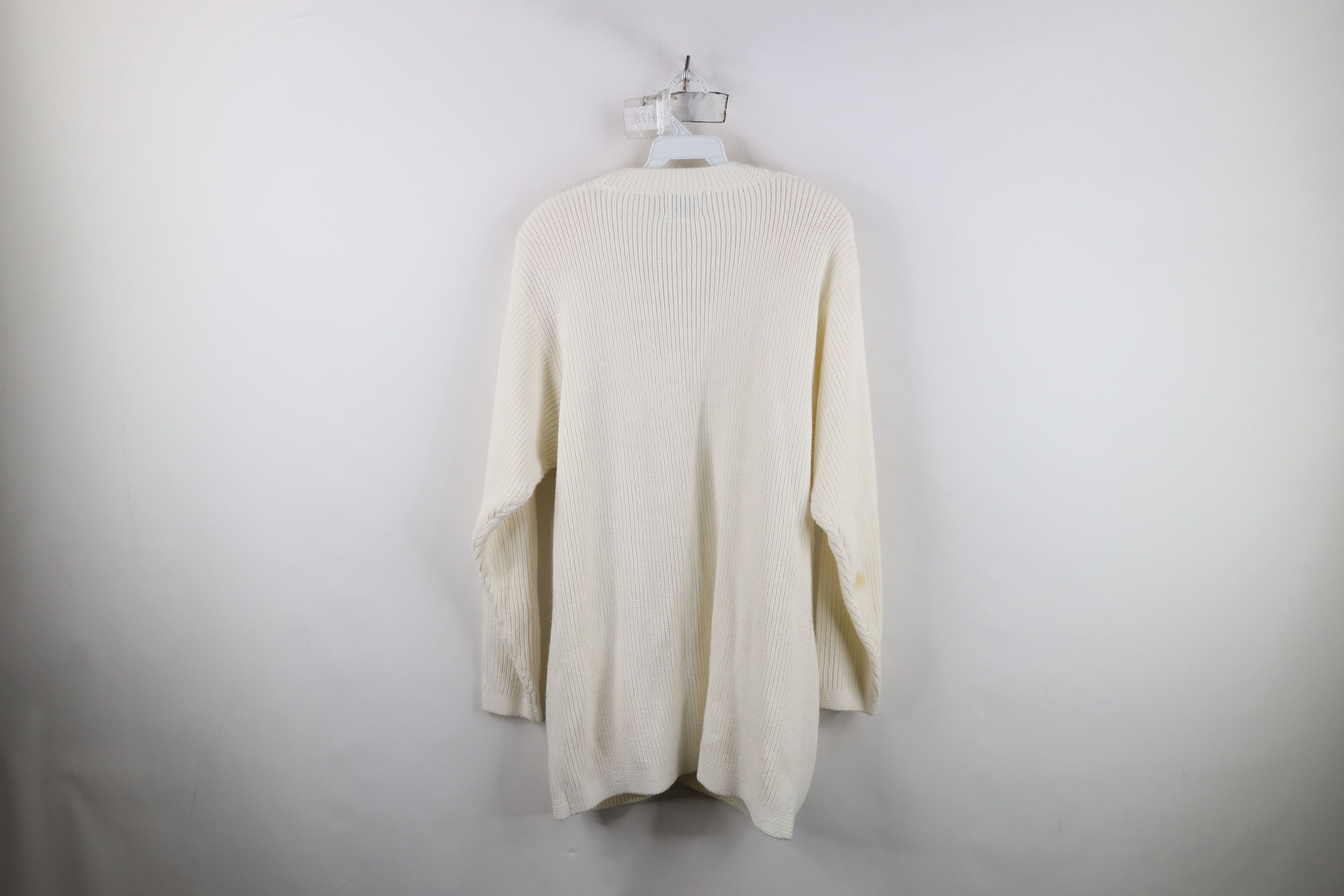 Vintage Vintage 90s Streetwear Oversized Ribbed Cardigan Sweater Size M / US 6-8 / IT 42-44 - 12 Thumbnail