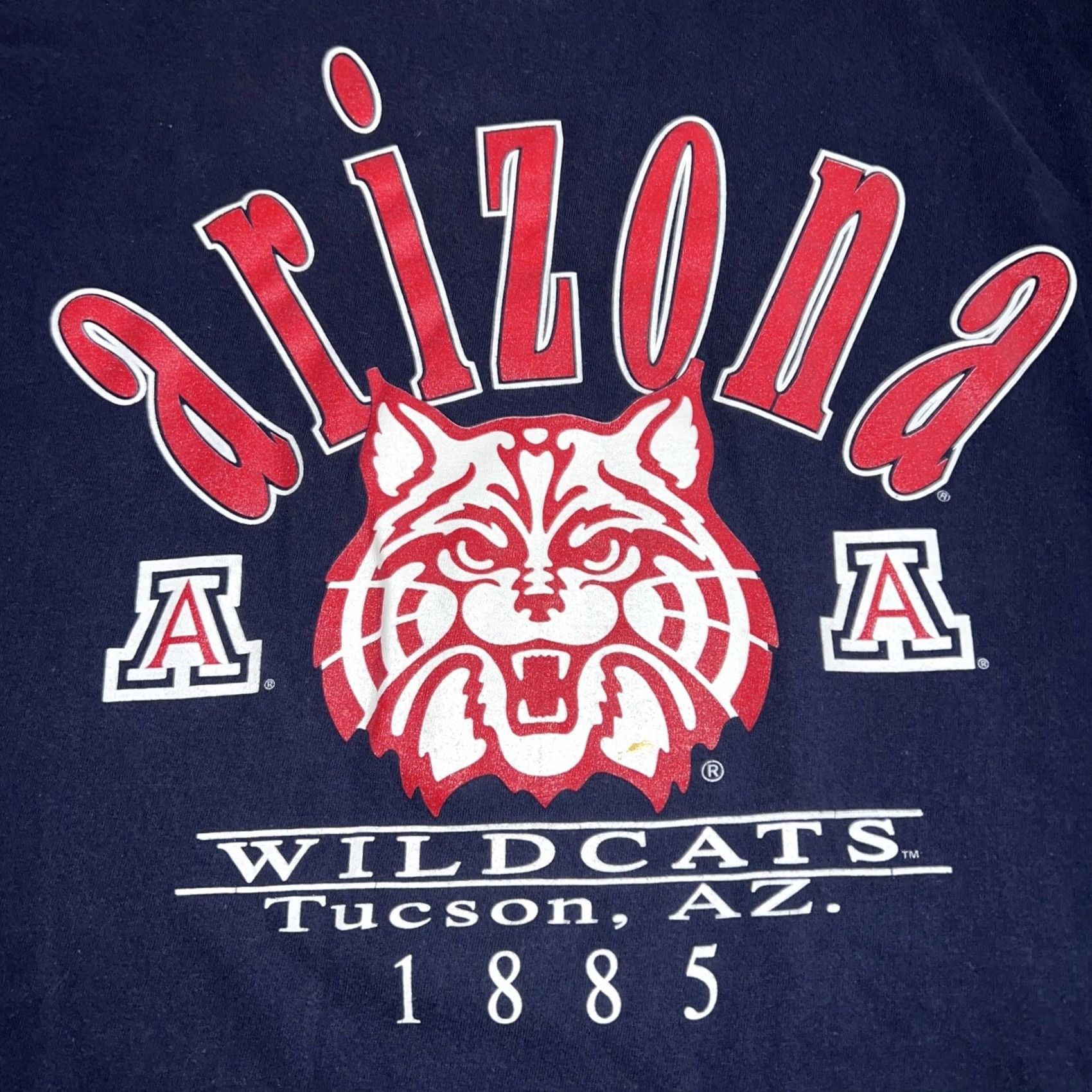 Vintage VTG Single Stitch Blue AZ Wild Cats T-Shirt Mens Size L Size US L / EU 52-54 / 3 - 2 Thumbnail