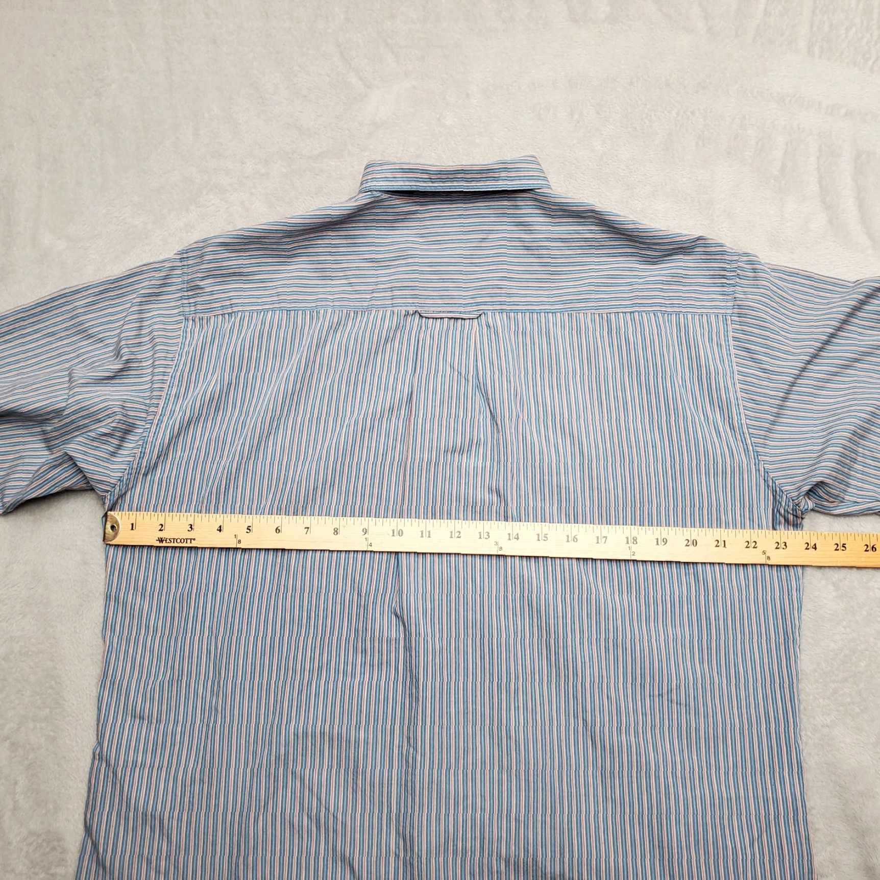 Levi's VINTAGE Levis Silver Label Shirt Mens L Blue Striped Big E Tab Long Sleeve Button-Up Casual Mens Size US L / EU 52-54 / 3 - 8 Thumbnail