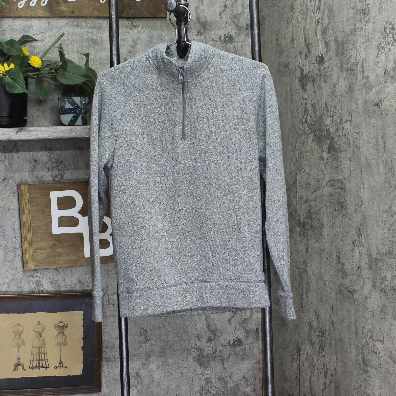 Old Navy Old Navy Mens 1/4 Zip Pullover Marled Fleece Sweater Gray S Size US S / EU 44-46 / 1 - 1 Thumbnail
