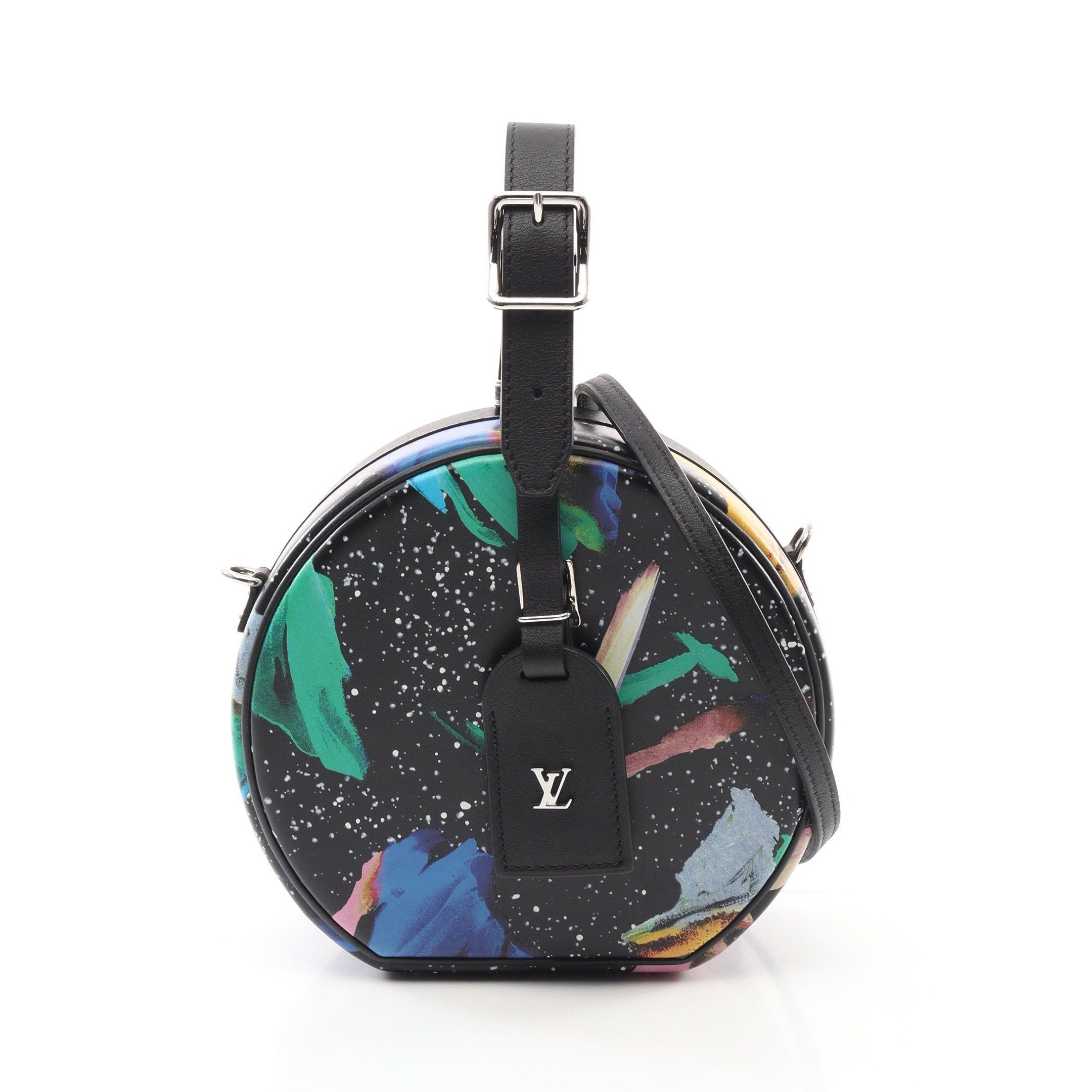 Louis Vuitton Louis Vuitton Petite Boatt Chapeau Handbag Leather Black Multicolor Size ONE SIZE - 1 Thumbnail