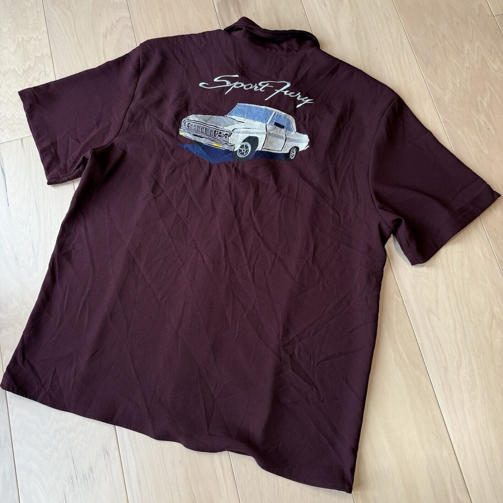 Vintage Vintage Da Vinci California Shirt XL Maroon 90s Chicano Low Size US XL / EU 56 / 4 - 8 Thumbnail
