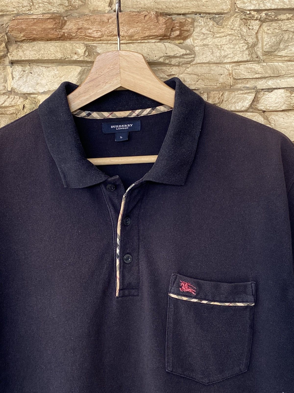 Burberry Vintage Burberry London Polo Shirt Size US L / EU 52-54 / 3 - 1 Thumbnail