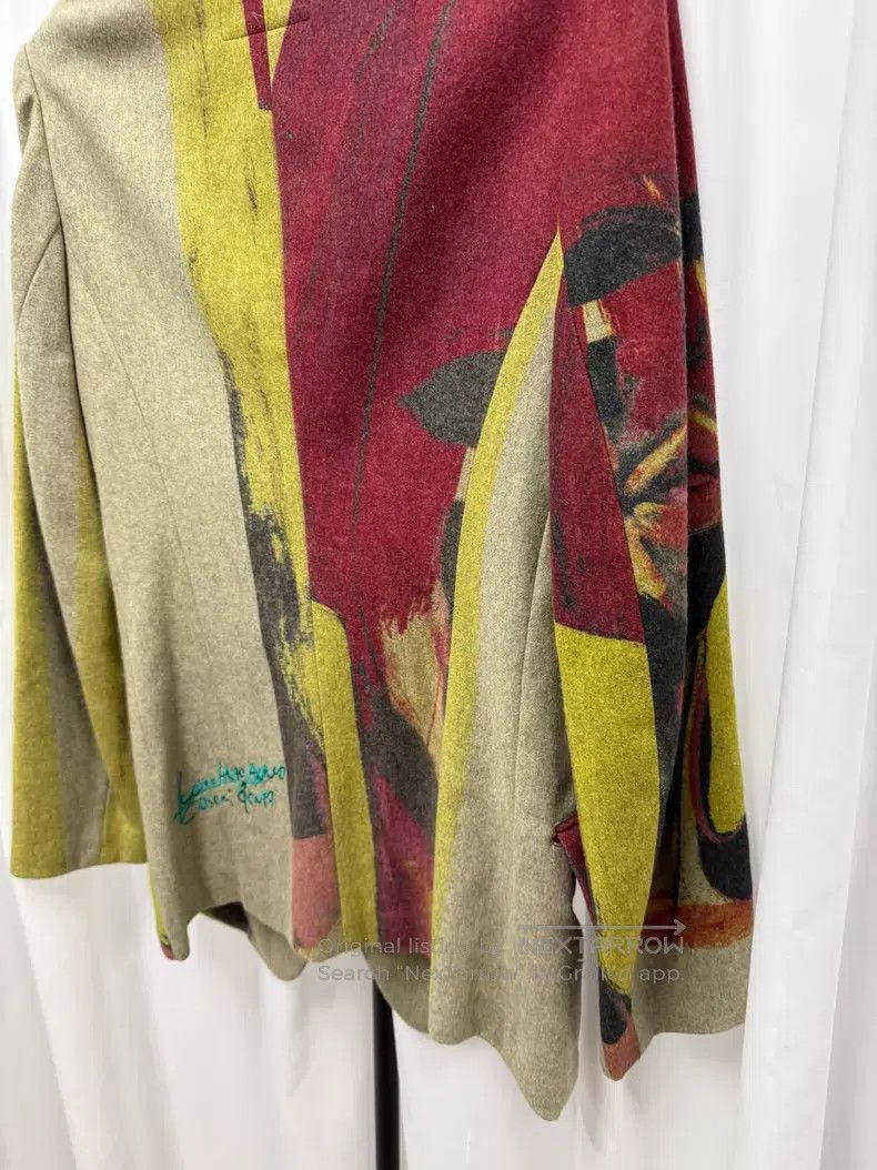 Yohji Yamamoto Yohji Yamamoto size 4 Oil painting waist wool blazer Size 38R - 7 Thumbnail